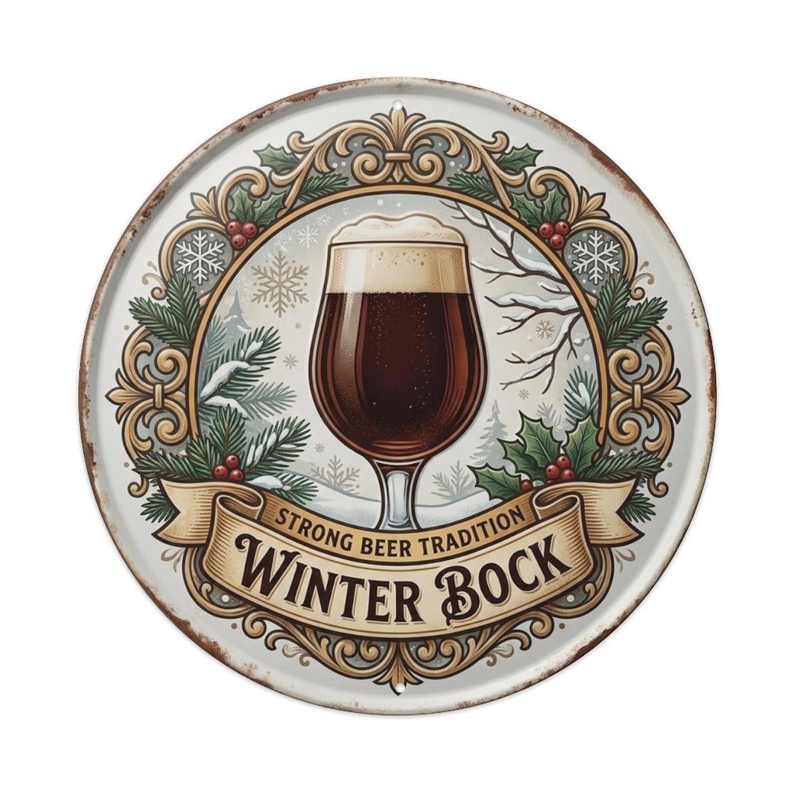 Retro German Doppelbock Strong Beer Brewery Culture Pub Metal Tin Sign