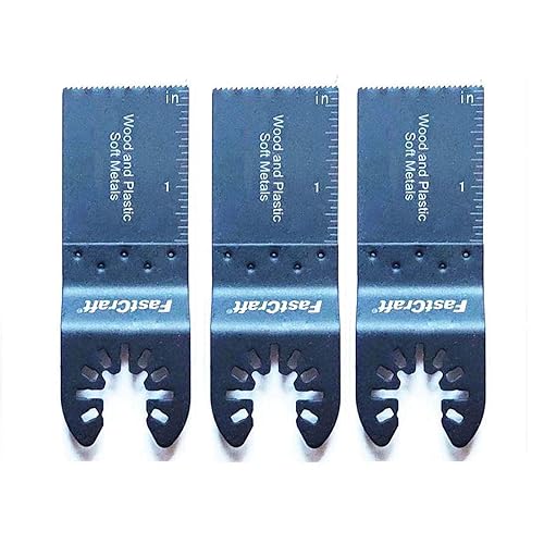 Miniatura 4 de FastCraft 6 cuchillas oscilantes para herramientas, multiherramienta bimetálica para demolición, todo grado industrial y profesional, potencia