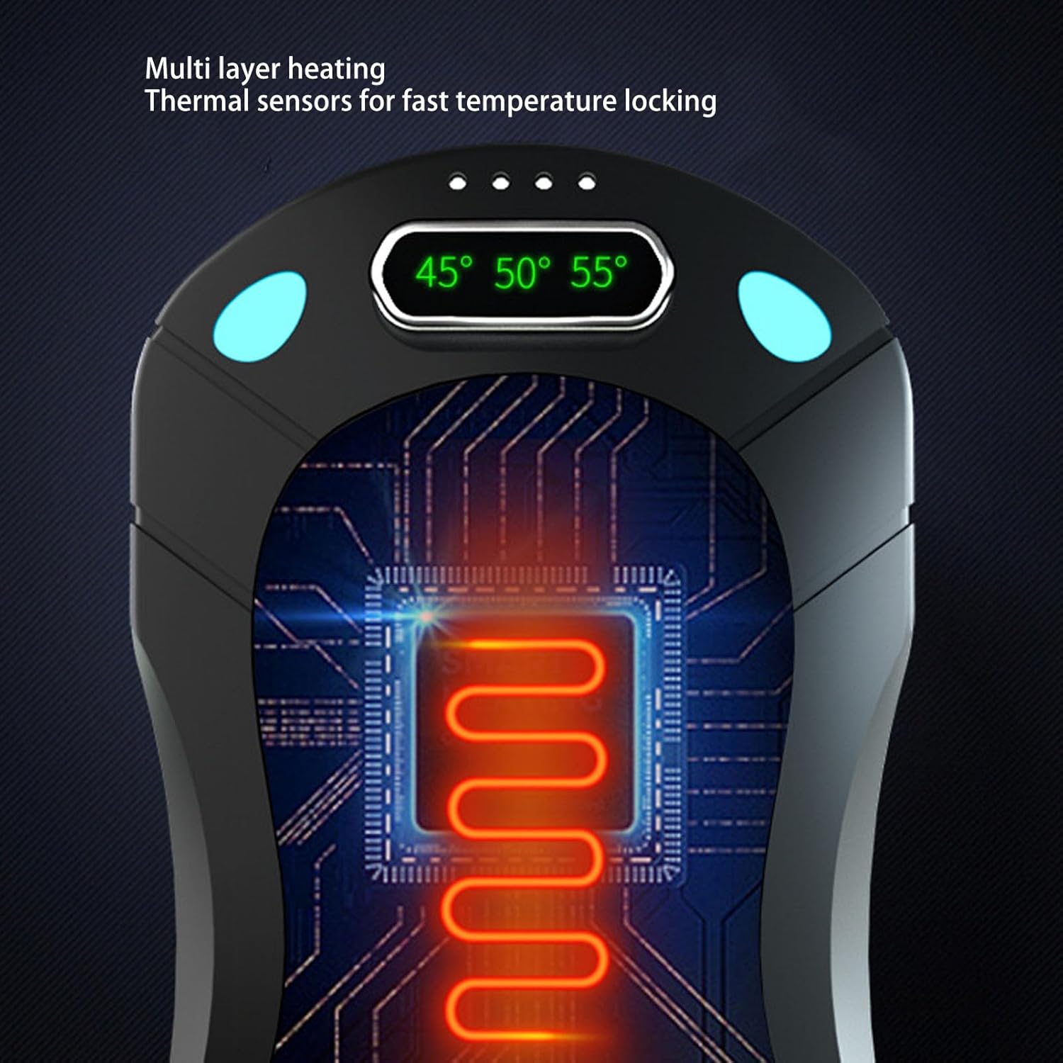 2Pack Rechargeable Hand Warmers, 2 in 1 Electric Reusable Magnetic Hand Warmers with 3 Fast Heating Levels for Outdoor - Image 6