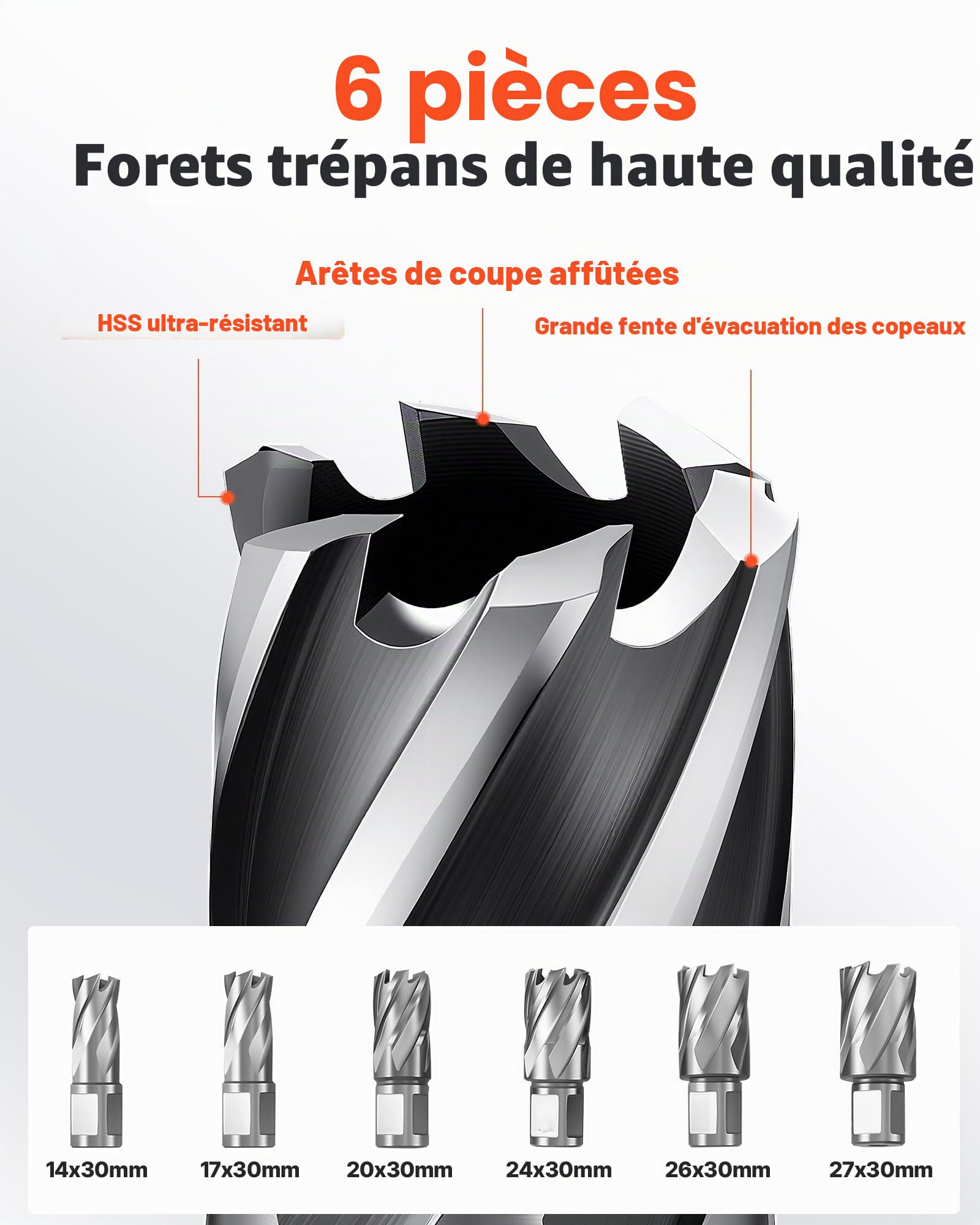 VEVOR Perceuse Magnétique à Profil Bas 1300 W, Perceuse à Colonne Portable, Force 10000 N, Vitesse 650 tr/min, Diamètre d'Alésage de 35 mm, avec Tige Weldon, pour Surfaces Métalliques, Rénovation
