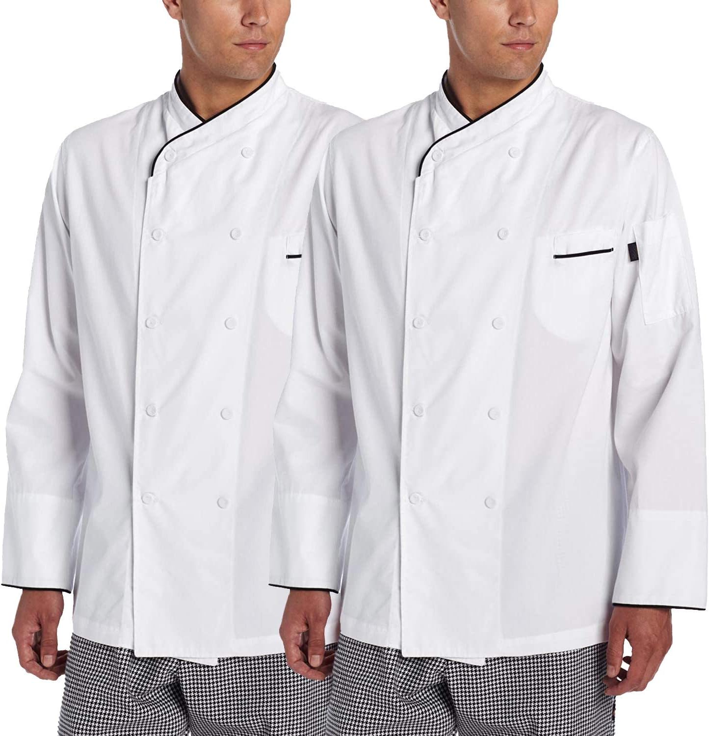 Chef Code 2-PACK 100% Egyptian Cotton Executive Chef Coat Unisex