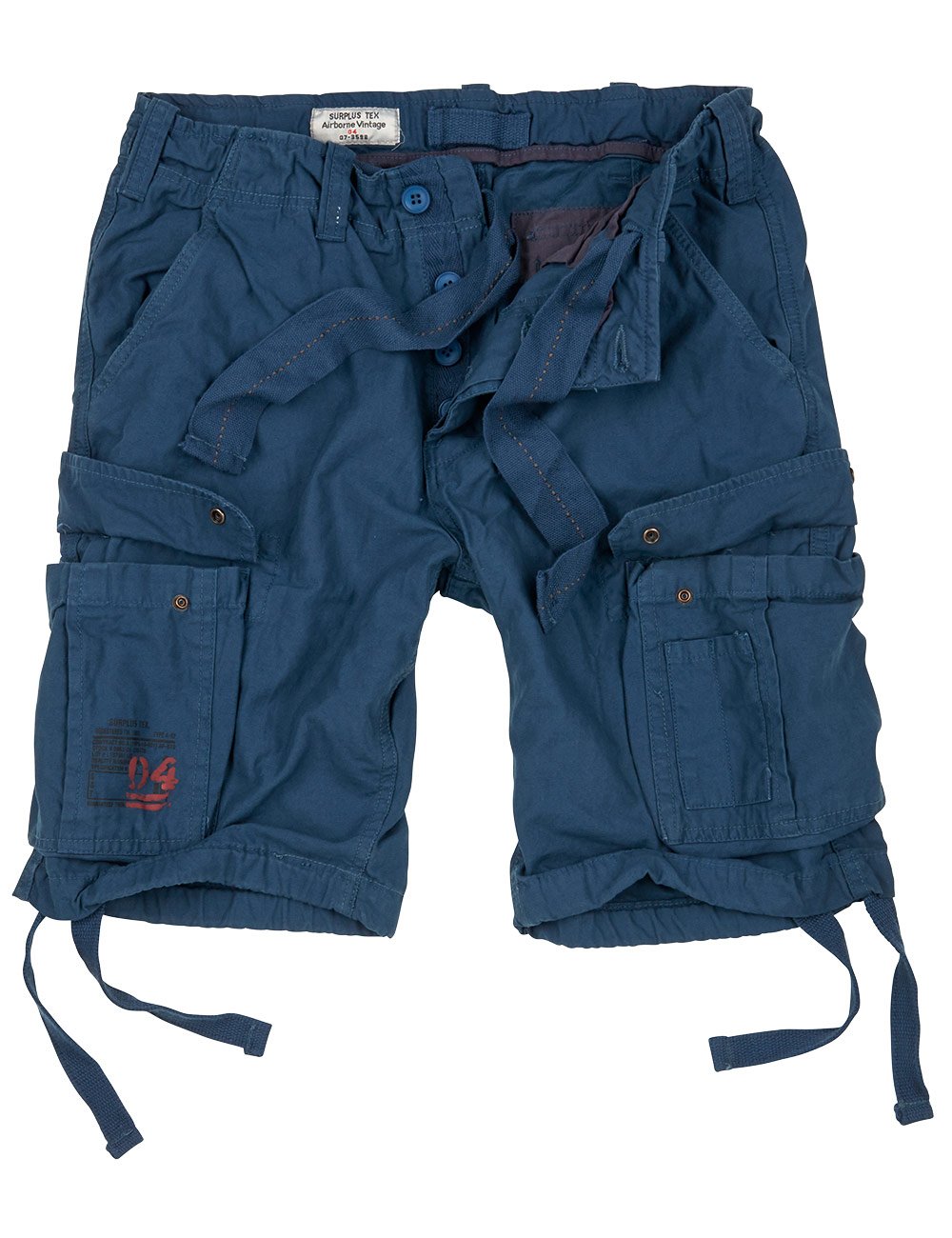 Surplus Raw Vintage Airborne Vintage Herren Cargo Shorts, Navy, M