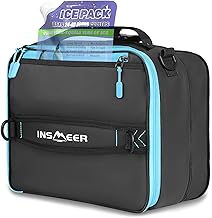 INSMEER Bolsa Termica Marmita Expansível (máx.32 Latas), Lancheira Termica Reutilizáveis para Adultos com Alça de Ombro e Alça, Bolsa Térmica Portatil para Trabalho, Passeio, Viagem