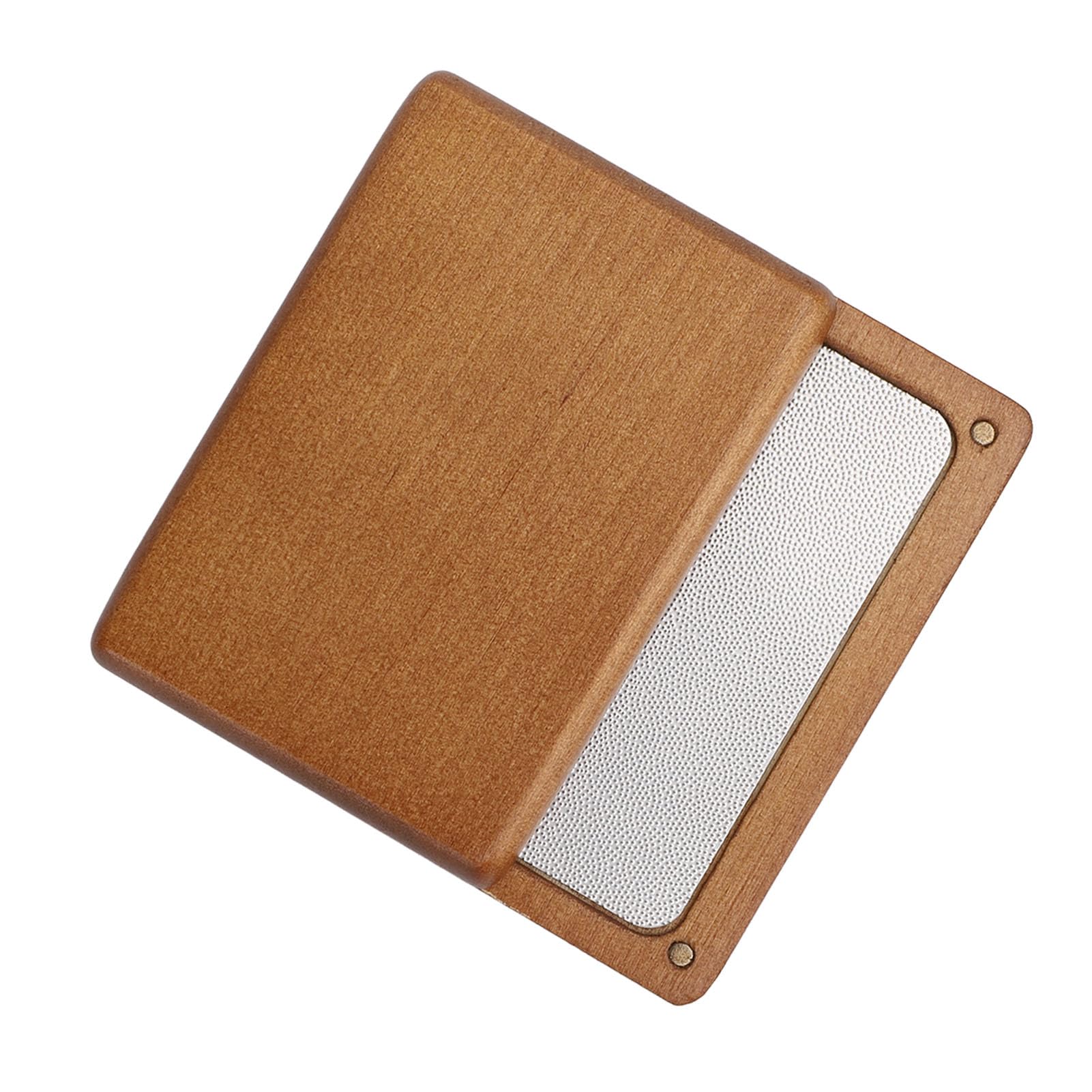 RiToEasysports Lijadora de Punta para Taco de Billar, Cuchillas de Lijado Profesionales de Acero Inoxidable con Carcasa de Madera para Accesorios de Taco de Billar y Equipo de Palo