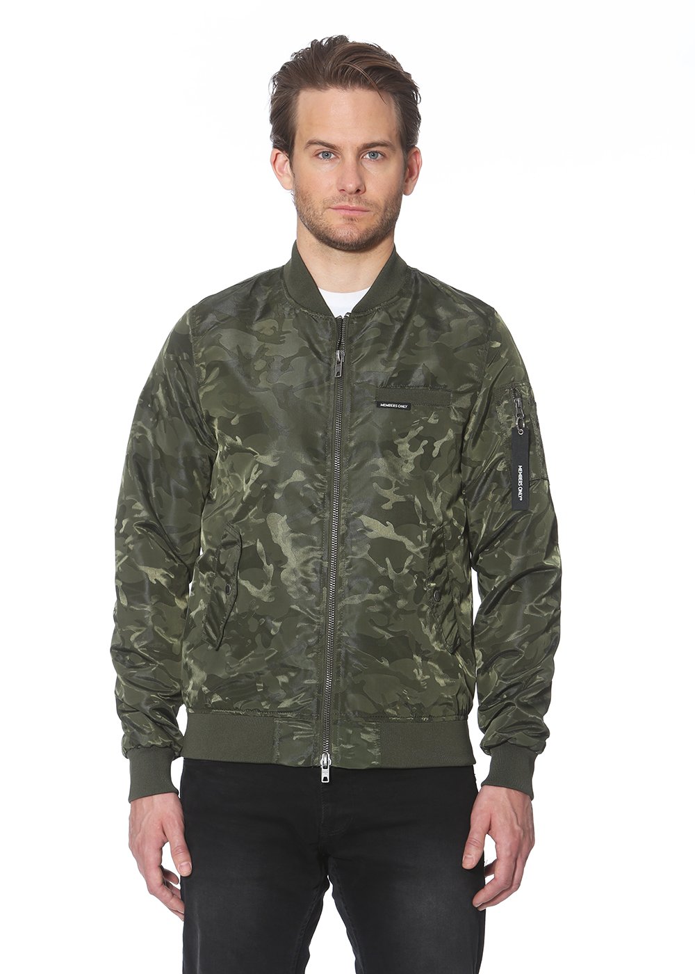 Members Only Ma 1 Bomber Jacket For Men Satin Camo | Desertcart Seychelles
