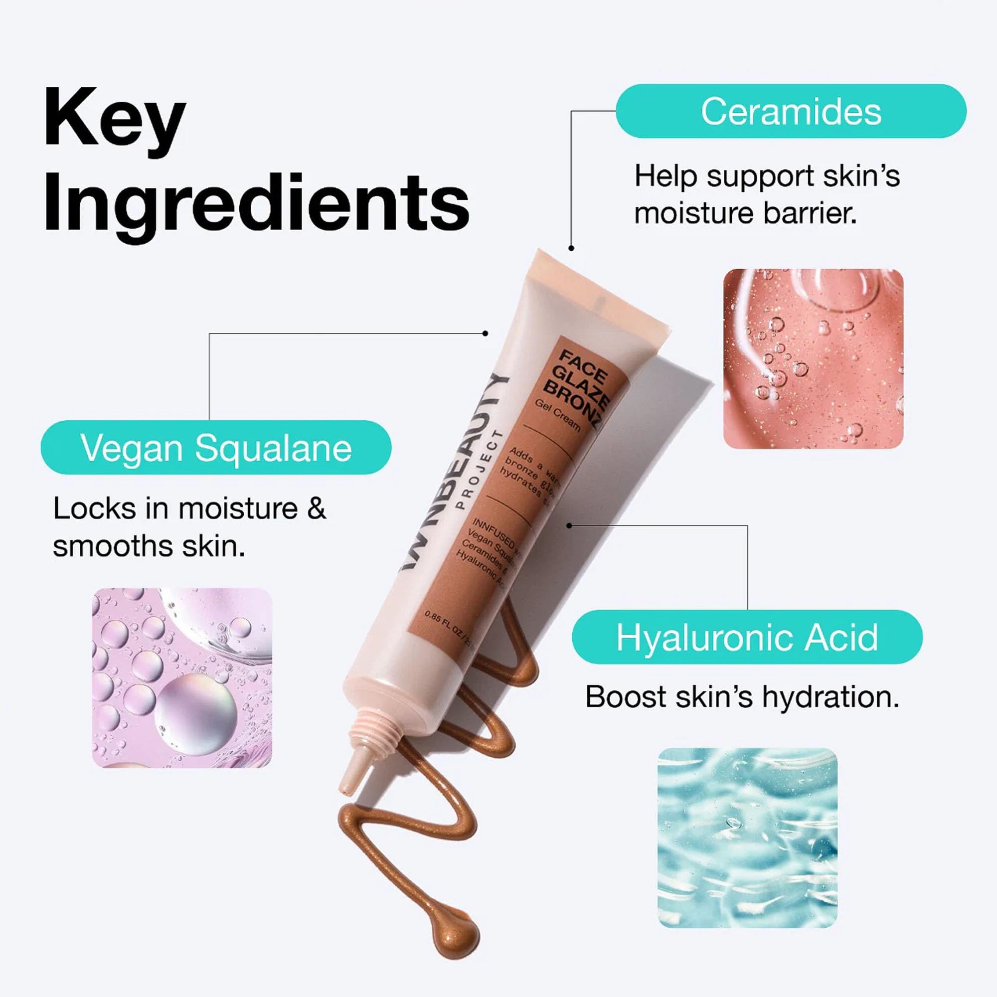 INNBEAUTY Project Face Glaze Bronzing Gel Cream with Ceramides