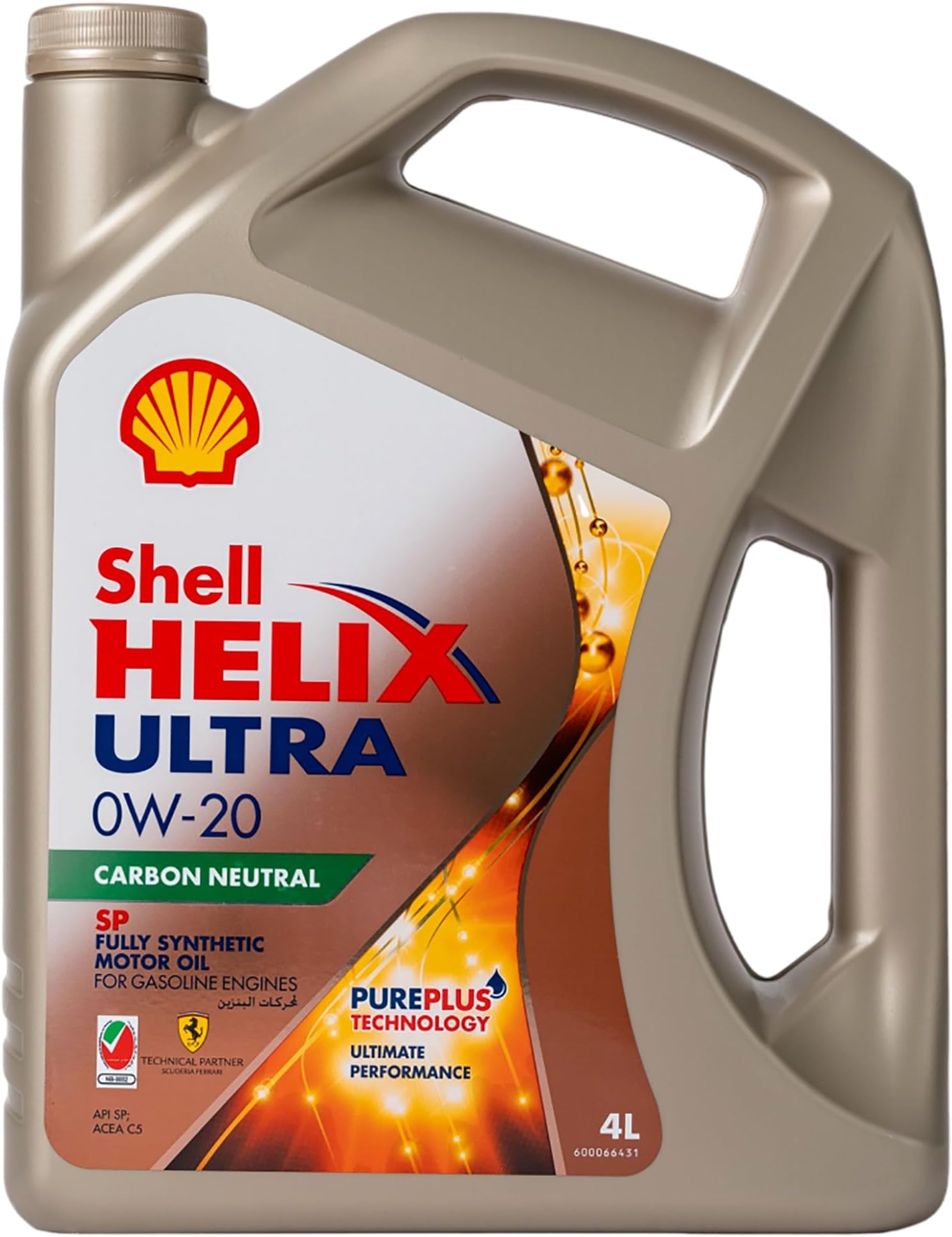 Helix Ultra 0W-20 Carbon Neutral SP Fully Synthetic Motor Oil (15,000 kms, 4 litres, Pack of 1)