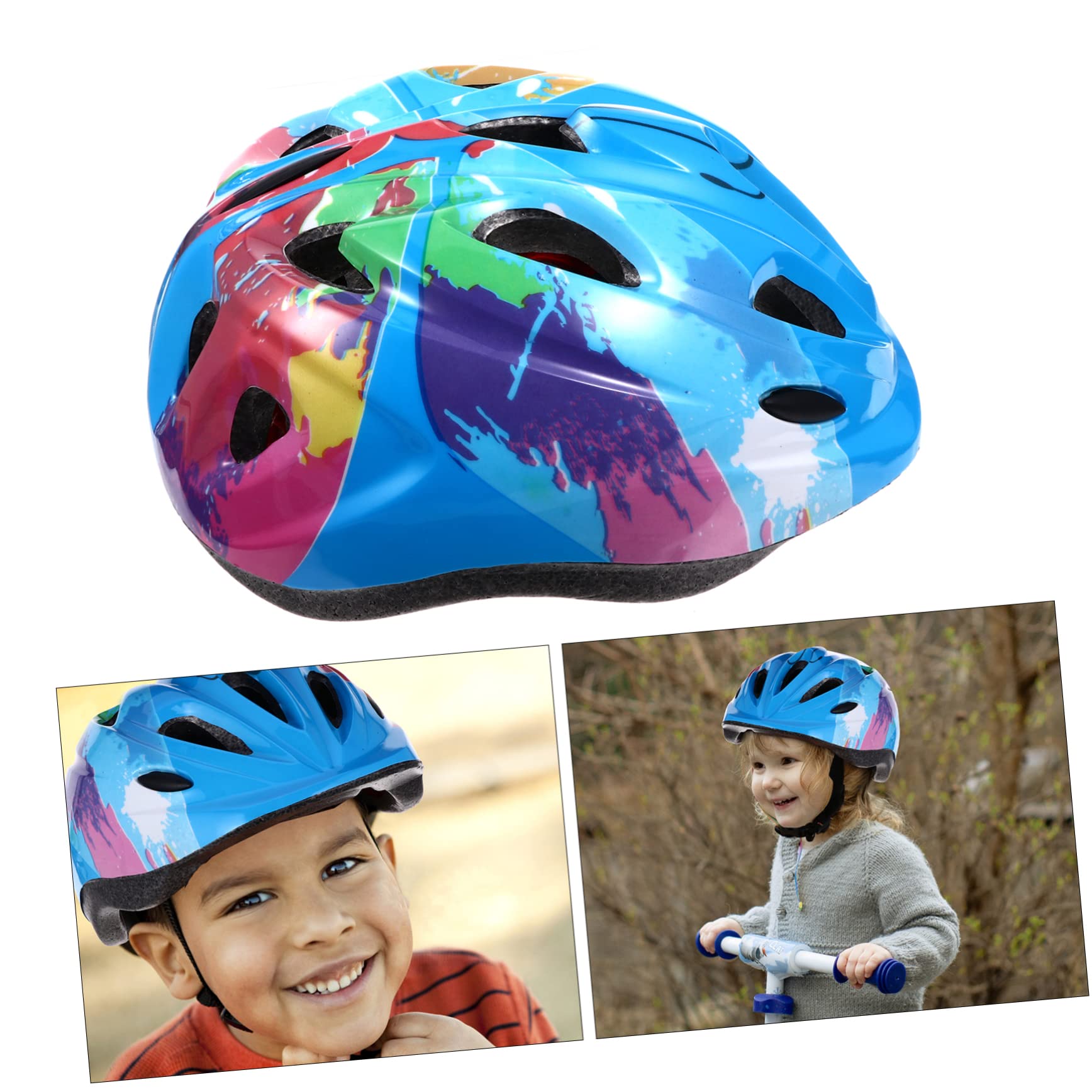 Toddmomy 2pièces Casque De Vélo pour Garçon Fille Légère Et pour Activités De Plein Air Floral