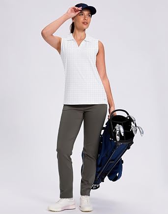 Viodia Women's Sleeveless Golf Polo Shirts