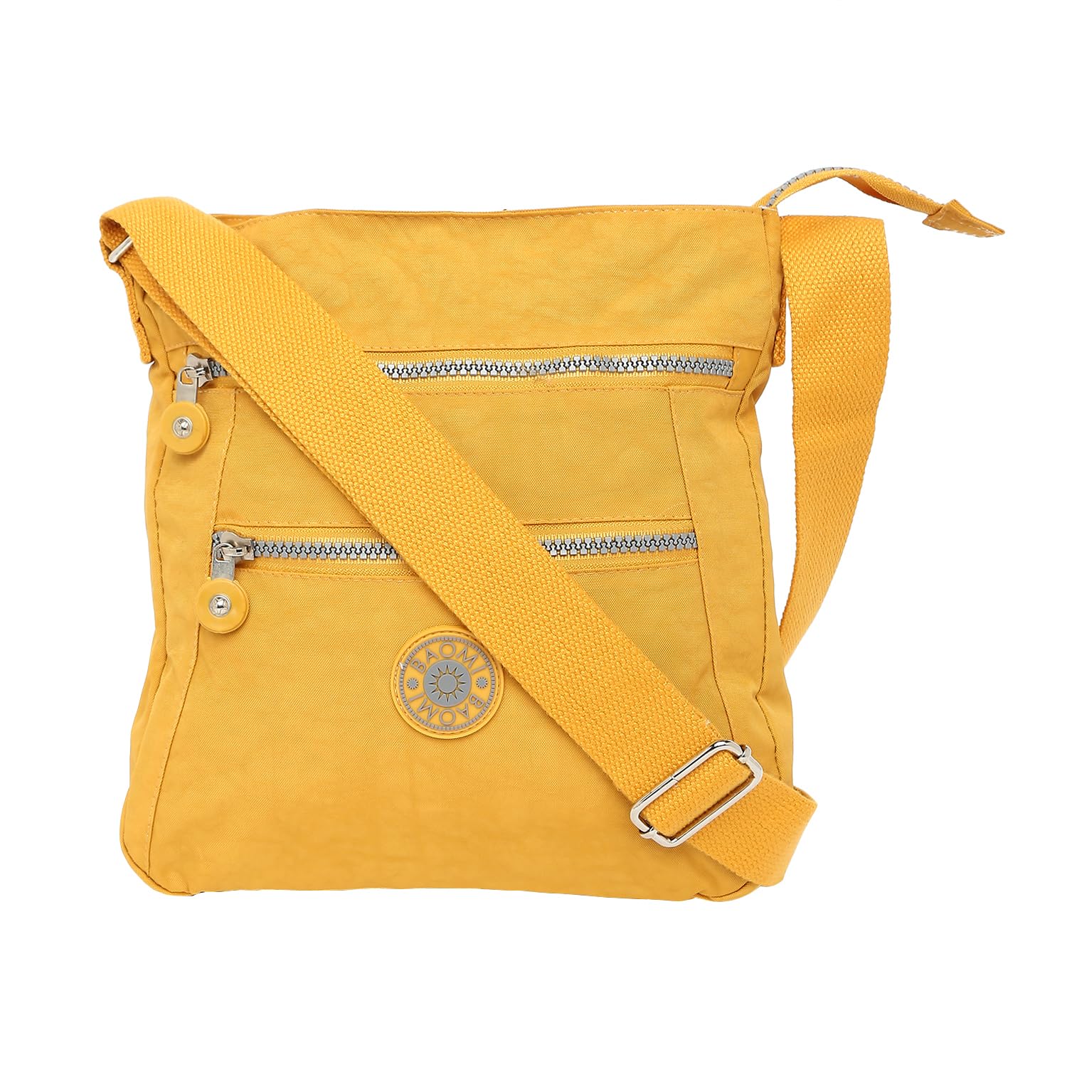 Baomi Crinkle Yellow Crinkle Soft Shoulder Bag - BA-20103031008