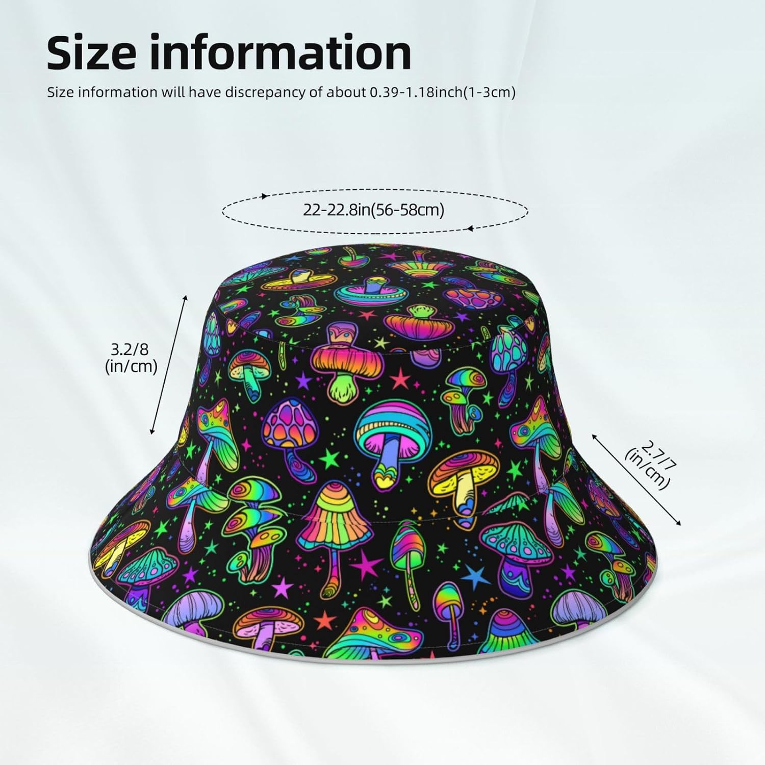 Bucket Hat Beach Summer Sun Hat Reversible Fisherman Hats Double Sided Wearing for Women Men Boys Girls - Image 4