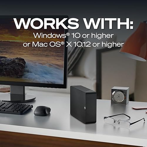 Miniatura 7 de Seagate Expansion 20TB Disco Duro Externo HDD - USB 3.0, con Servicios de Recuperación de Datos Rescue (STKP20000400)