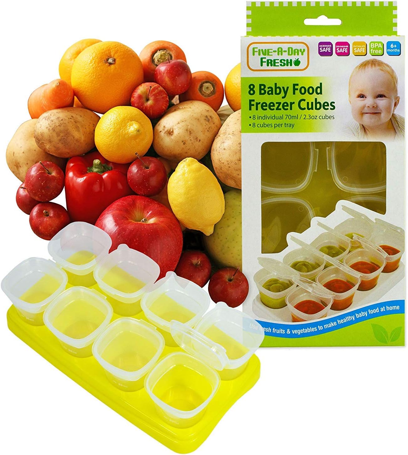 First Steps Baby Food Freezing Cubes (Transparent)