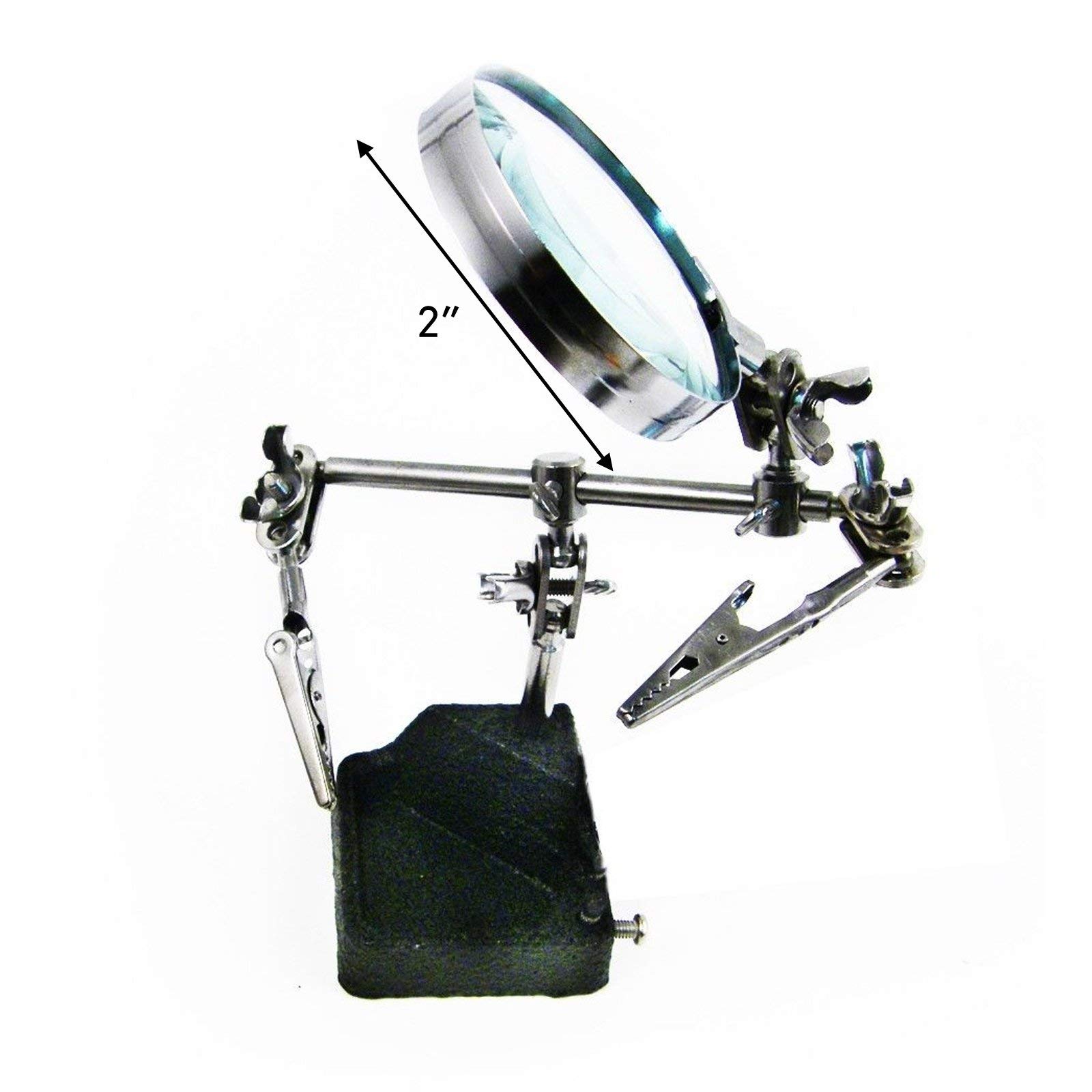 Helping Hand Magnifier Heavy Duty Soldering Station - 4X Magnification