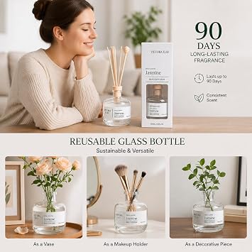 Jasmine Reed Diffuser, 3.5 Fl Oz