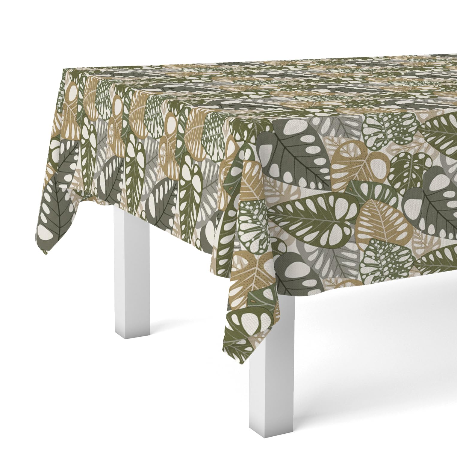 Martina Home Green Edge Oilcloth Tablecloth 300 x 140 cm