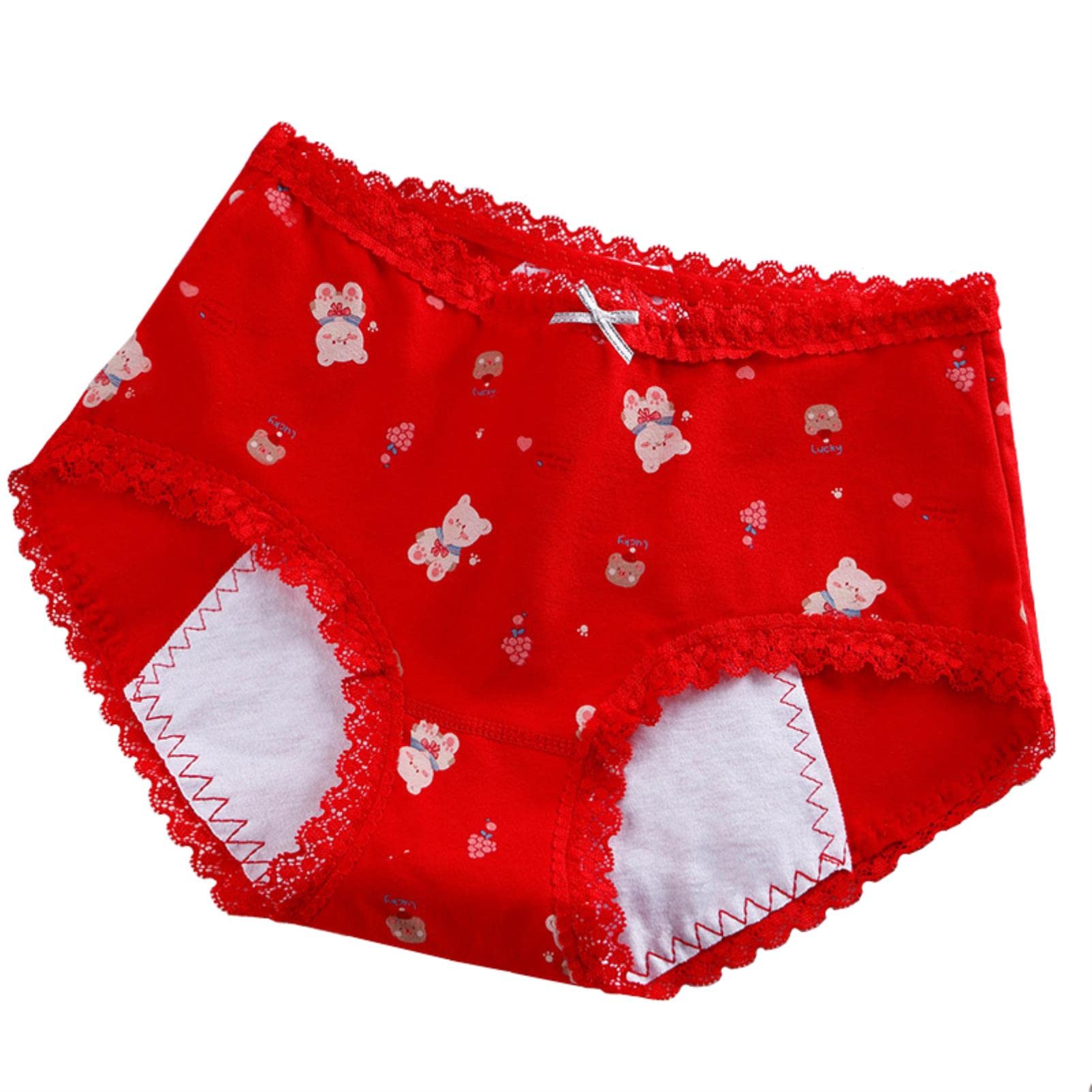 TTDGYYXW Period Panty 6 Teile/los Damen Menstruation Höschen Auslaufsicher Niedrige Taille Frauen Slips Baumwolle Dessous Menstruation Unterwäsche
