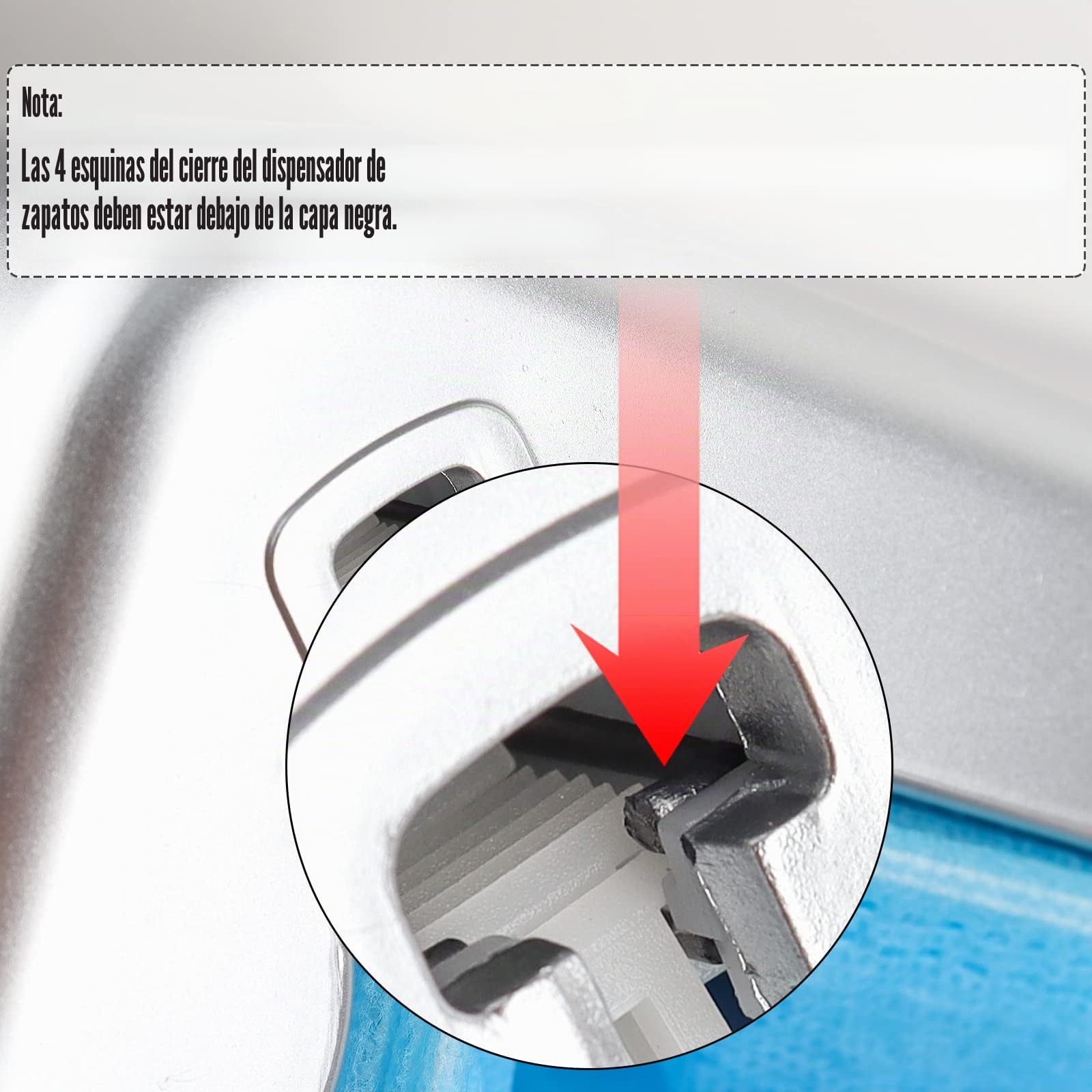 Dispensador automático de cubiertas de zapatos, dispensador portátil de cubiertas de zapatos con botas de plástico desechables y cubiertas de zapatos para el hogar, oficina, fábrica (100 PCS)