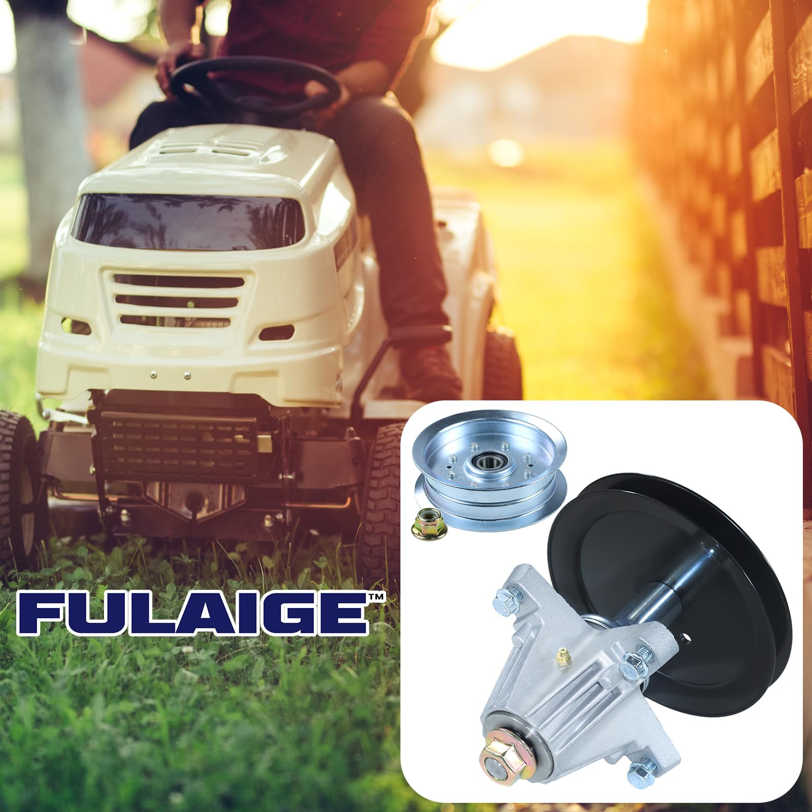 918-05078A Conjunto de husillo con polea tensora 756-05034A para Cub Cadet RZT-S46, Rzt-L46, RZT-L42, Rzt-Lx46, Rzt-Sx46, Craftsman Z6400, Murray M200-46 y Troy-bilt Mustang X. P 46 F ab