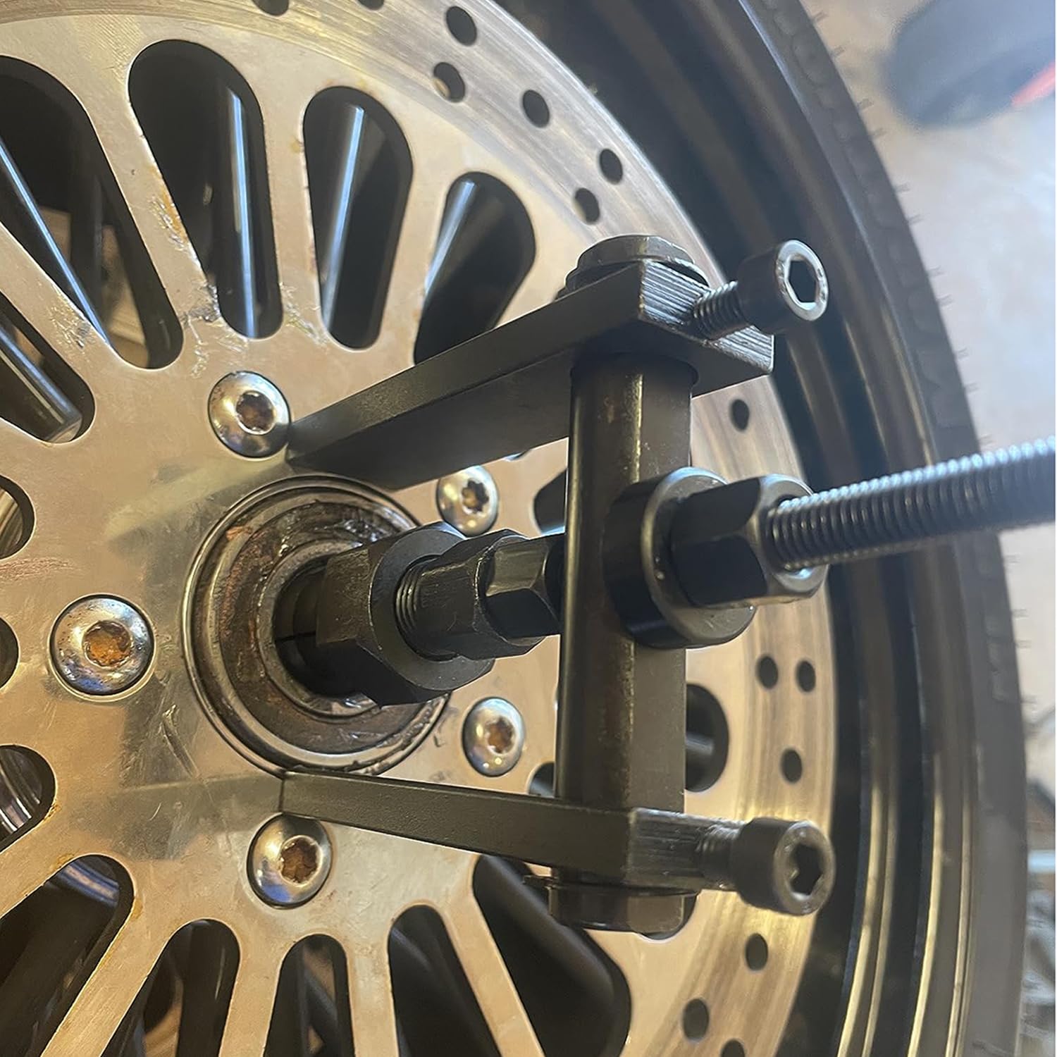 Ensemble d'extracteurs de roulements à trou borgne, 12 pièces, extracteur de roulements internes, outil de démontage de roulements de roue de moto, marteau coulissant, insert pilote, outil d'extract