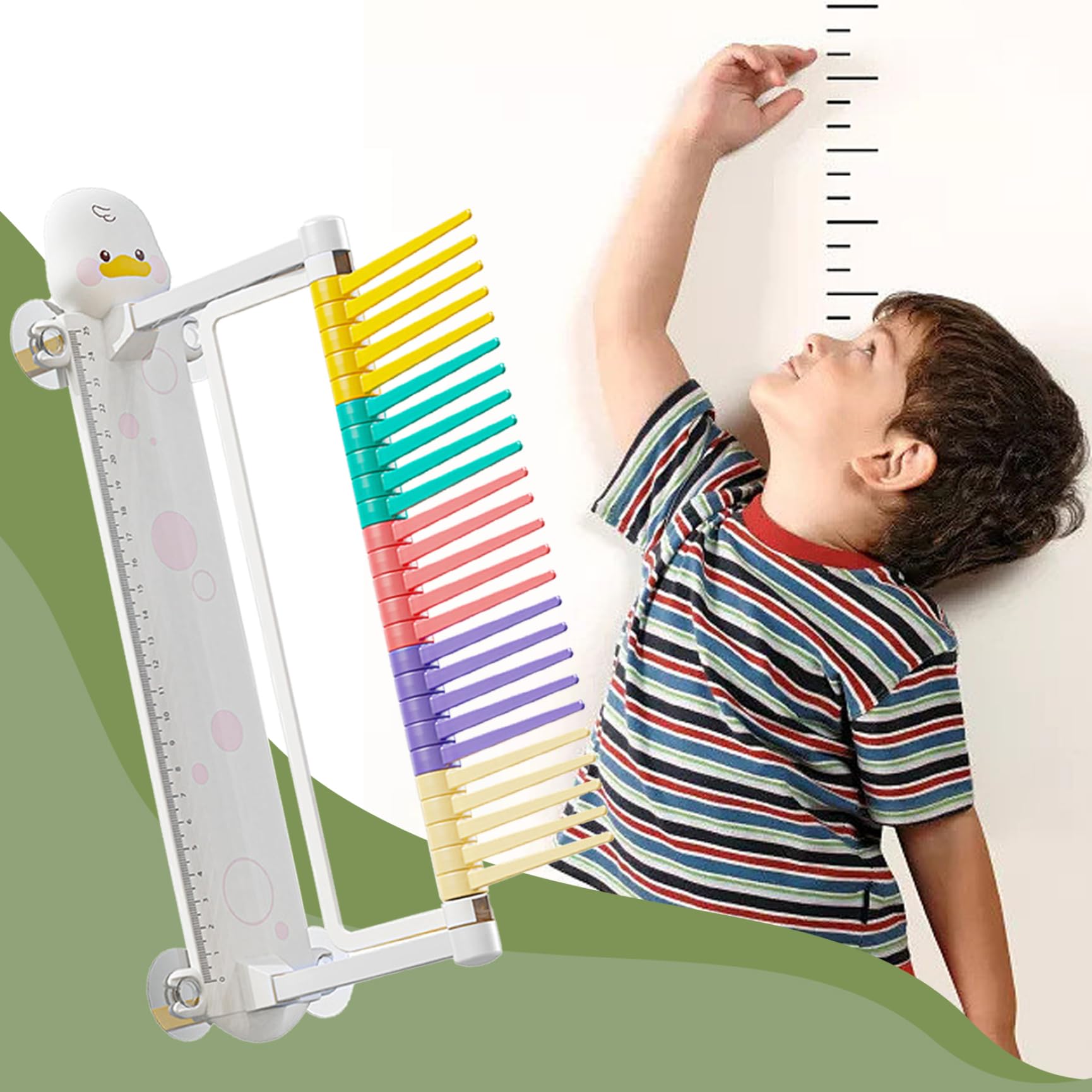 Vertikaler Jump -Tester für Kinder Cartoon Entenwand montiert vertikaler Sprungtrainer Angerufene vertikale Sprungmessungsinstrument für Kindergarten, vertikaler Jump -Tester, vertikale Sprungmessung