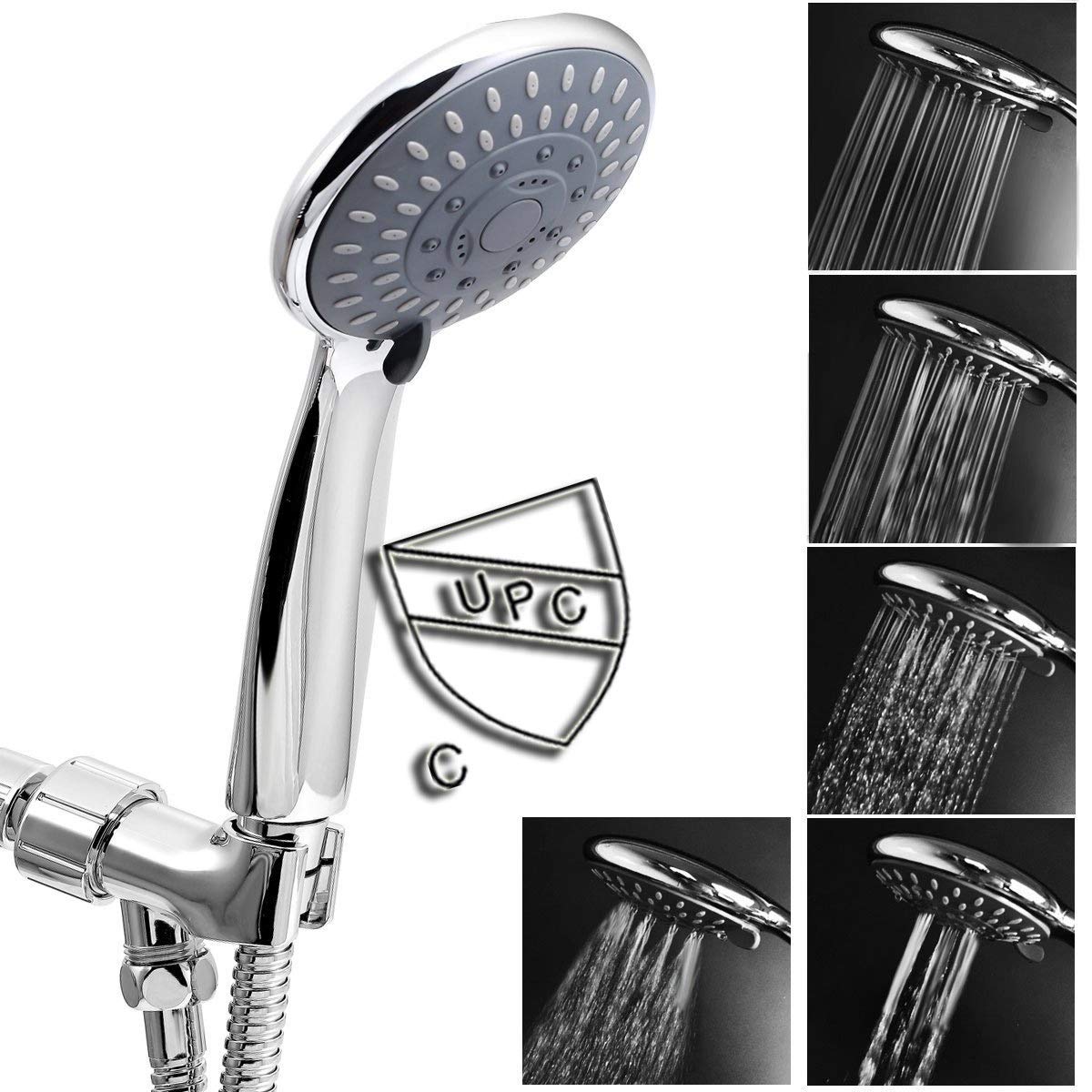 Ensemble de douche à bras à trois voies avec inverseur