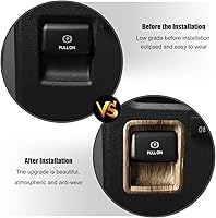 Vista 5 de Voodonala Cubierta de anillo para interruptor de control de interruptor de freno de mano de consola central para Ford F150 2021 2022