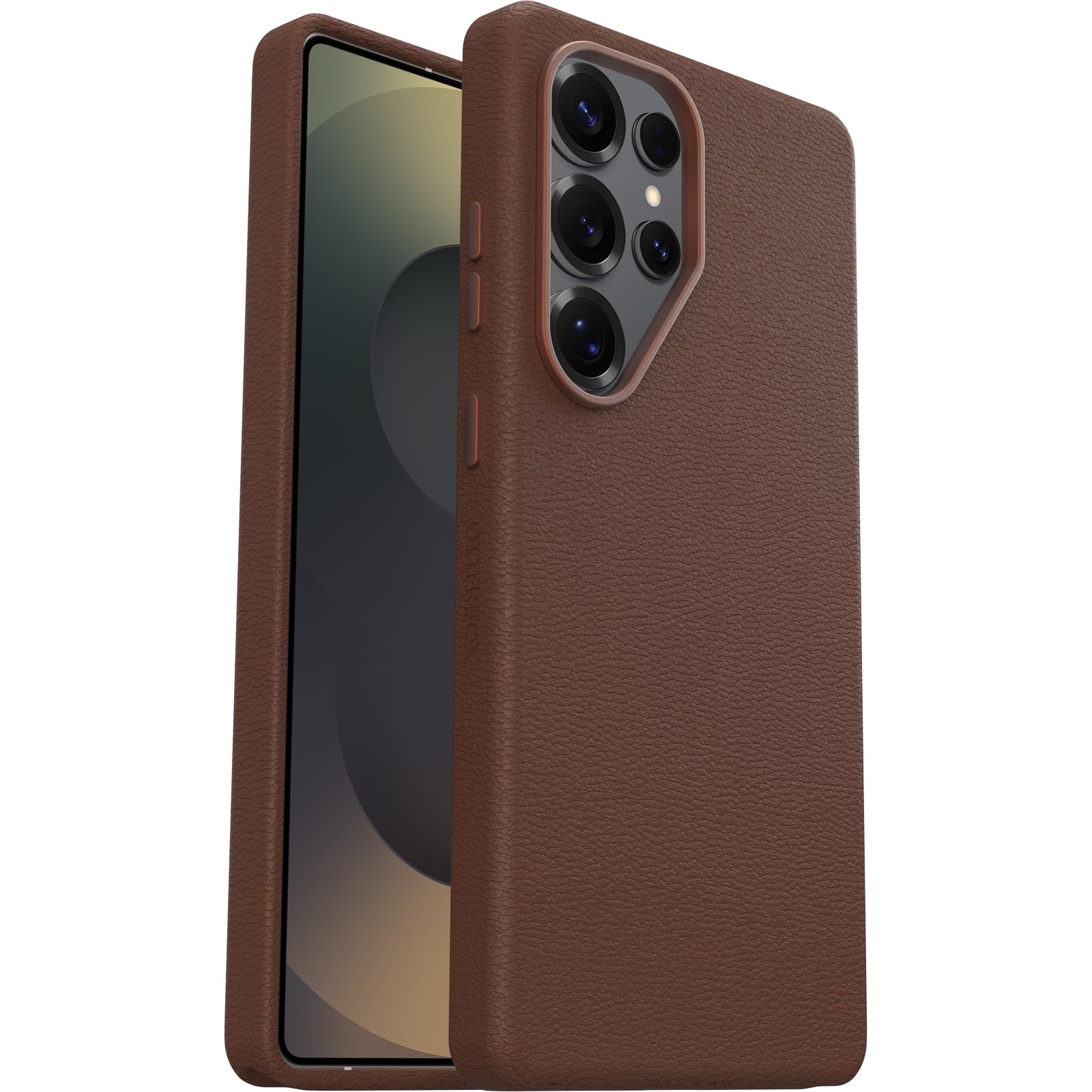 Otterbox Coque Symmetry Series Cactus Leather pour Samsung Galaxy S25 Ultra, Antichoc, résistante aux Chutes, Coque de Protection Fine, supporte 3X Plus de Chutes Que la Norme Militaire, Brun