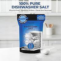 Vista 2 de Aromasong Sal para lavavajillas de 10 libras - Agente suavizante de agua 100% natural compatible con Bosch, Miele, Whirlpool, Thermador y más