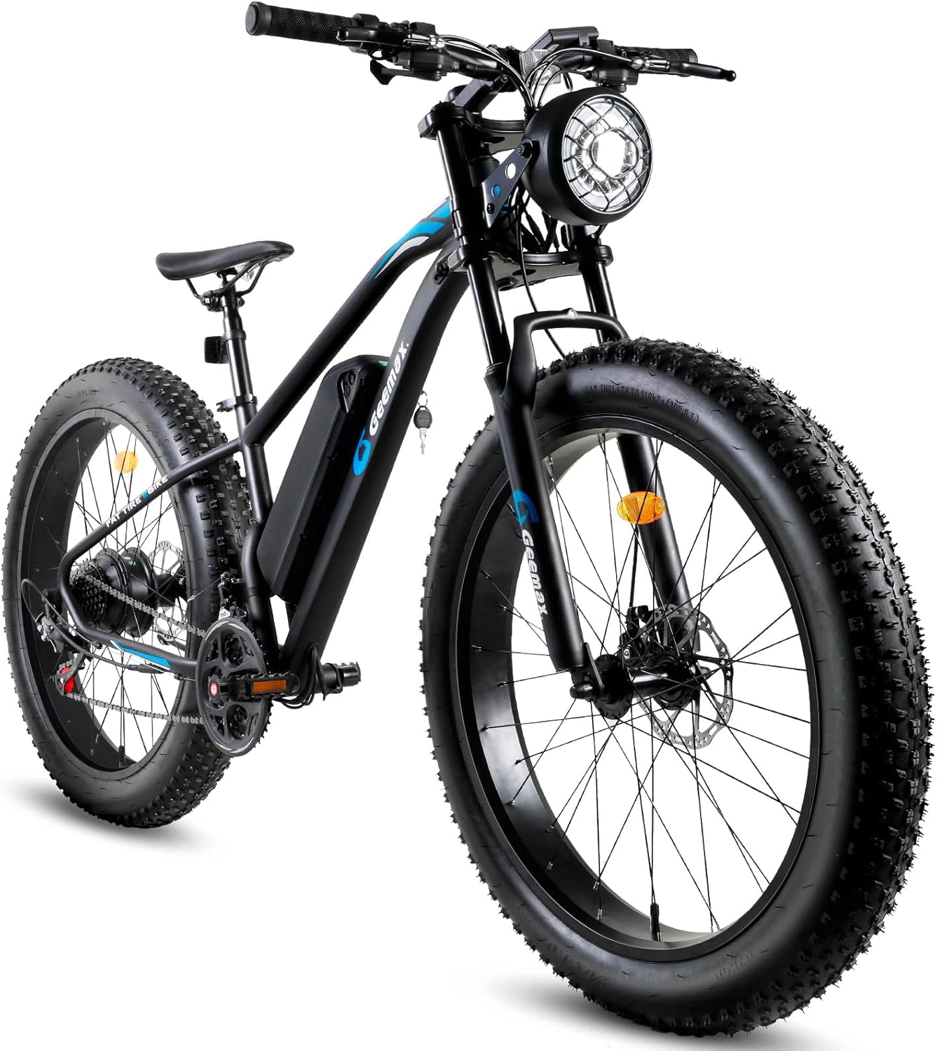 Geemax Electrical Bike for Adults, 26″ x 4.0 Fats Tire Ebike, 500W (Peak 750W) 36V 10.4Ah Lithium Battery Electrical Bicycle, 25MPH, 21-Pace, As much as 35 Miles for Commuting, Seaside, Snow