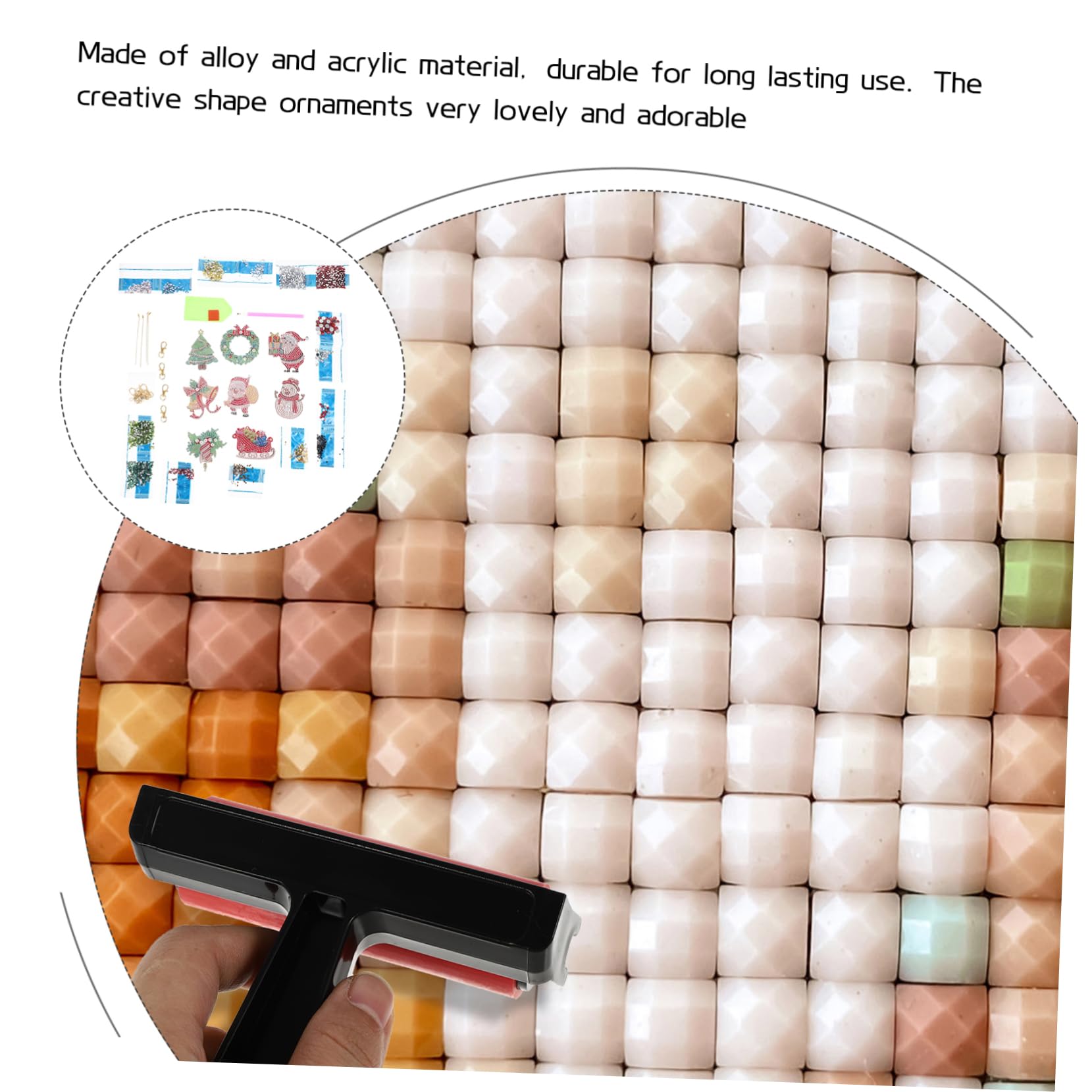 HOODANCOS 3sets Portachiavi Decorativi Natalizi Con Elementi Di Natale Kit Di Pendenti Fai Da Te Per Abbellire Chiavi Borse e Auto Creativo Per Feste