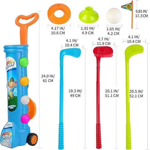 Miniatura 4 de Liberry Juguetes para niños de 2, 3, 4, 5 años, regalo de Navidad, cumpleaños, juego de palos de golf para niños