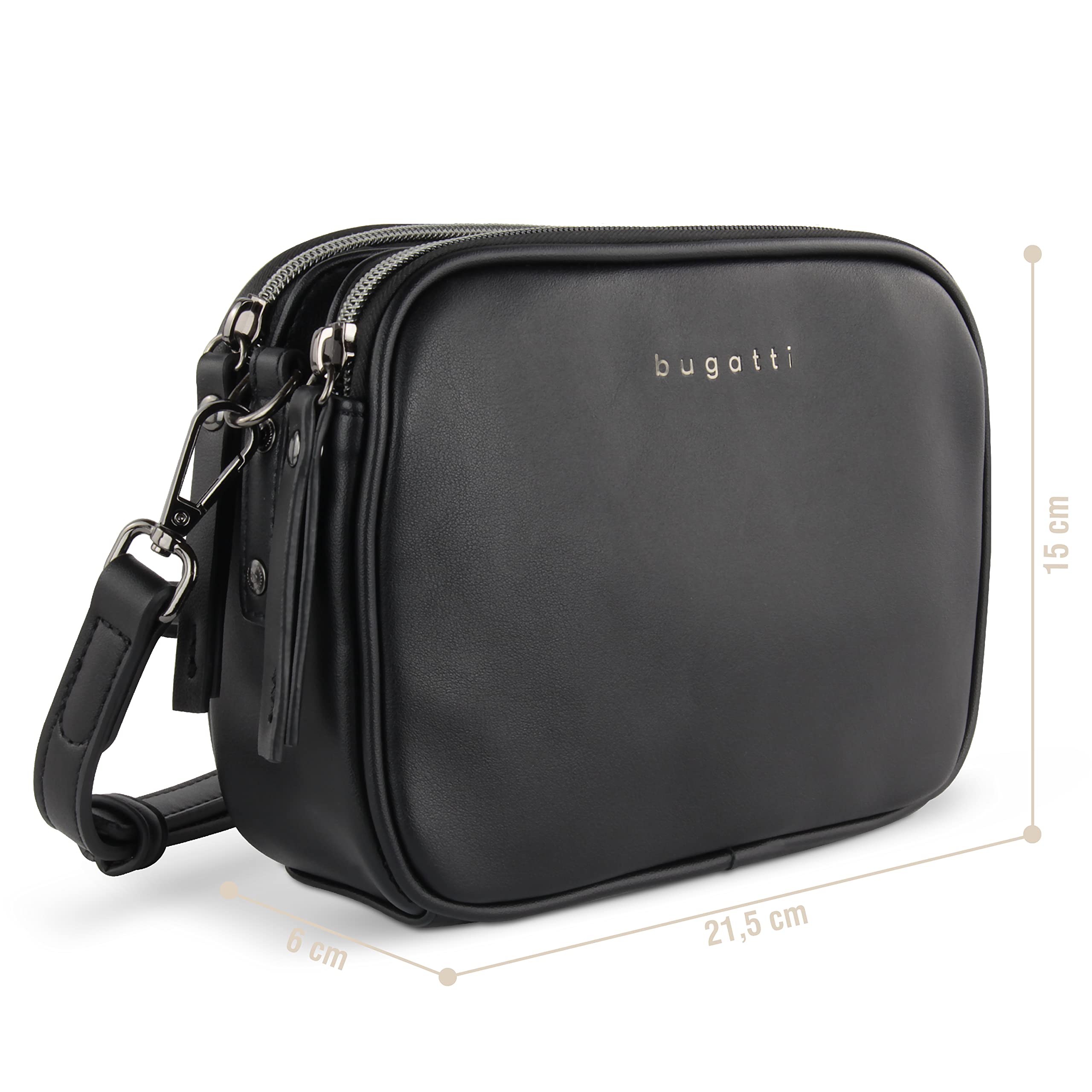 bugatti Almata piccola borsa a tracolla da donna, in pelle sintetica di alta qualità