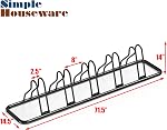 Simple Houseware 5-Bike Floor Storage Rack - Adjustable Bicycle Parking Stand & Garage Organizer for Road and Kids Bikes, Black | Bicycle Parking Stand Organizer for Road and Kids Bikes