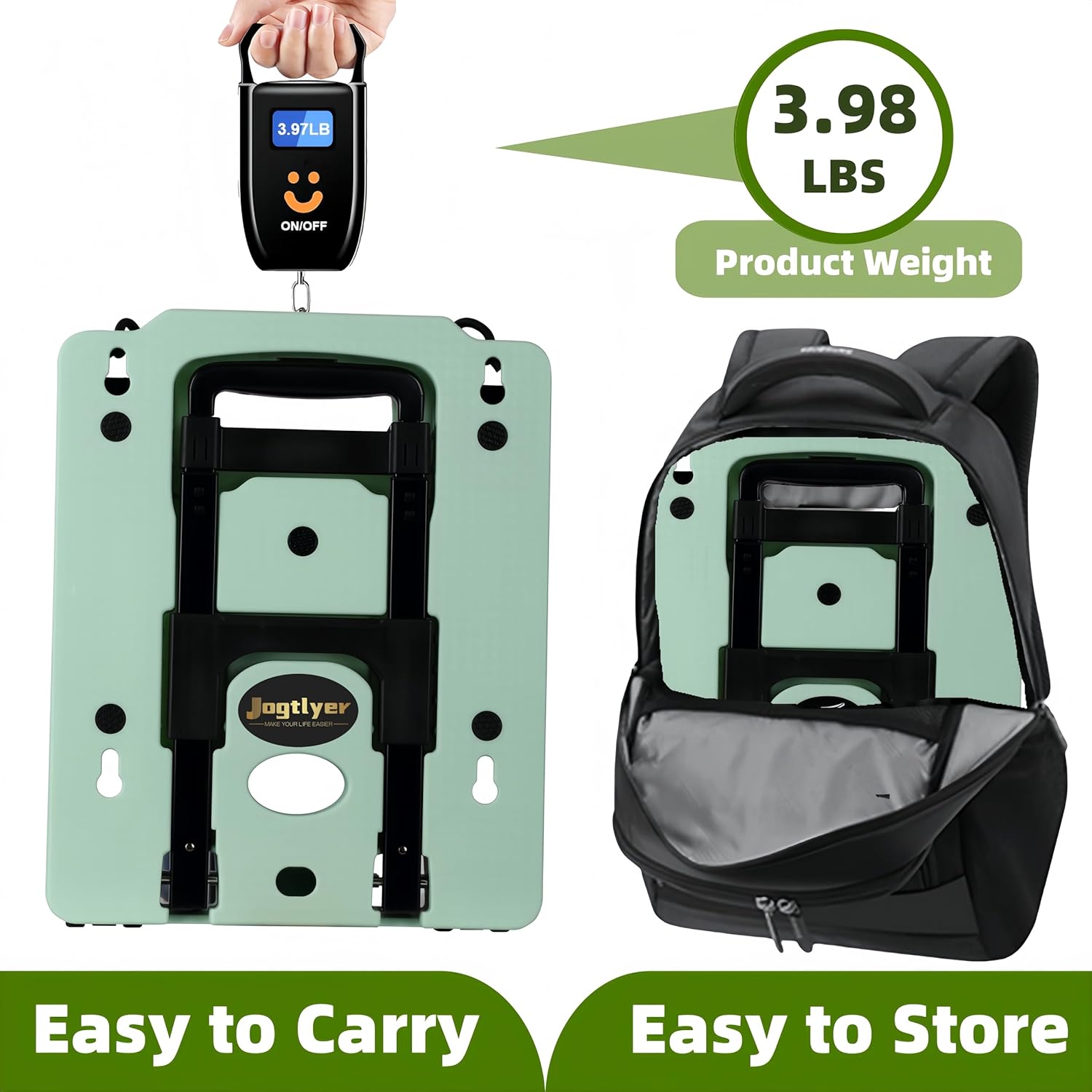 Car Seat Dolly for Airport Folding Car Seat Travel Cart for Airplane - Car Seat Roller with Wheel Cart Carrier with Straps Foldable Luggage Trolley Folding Hand Truck Dolly for Moving