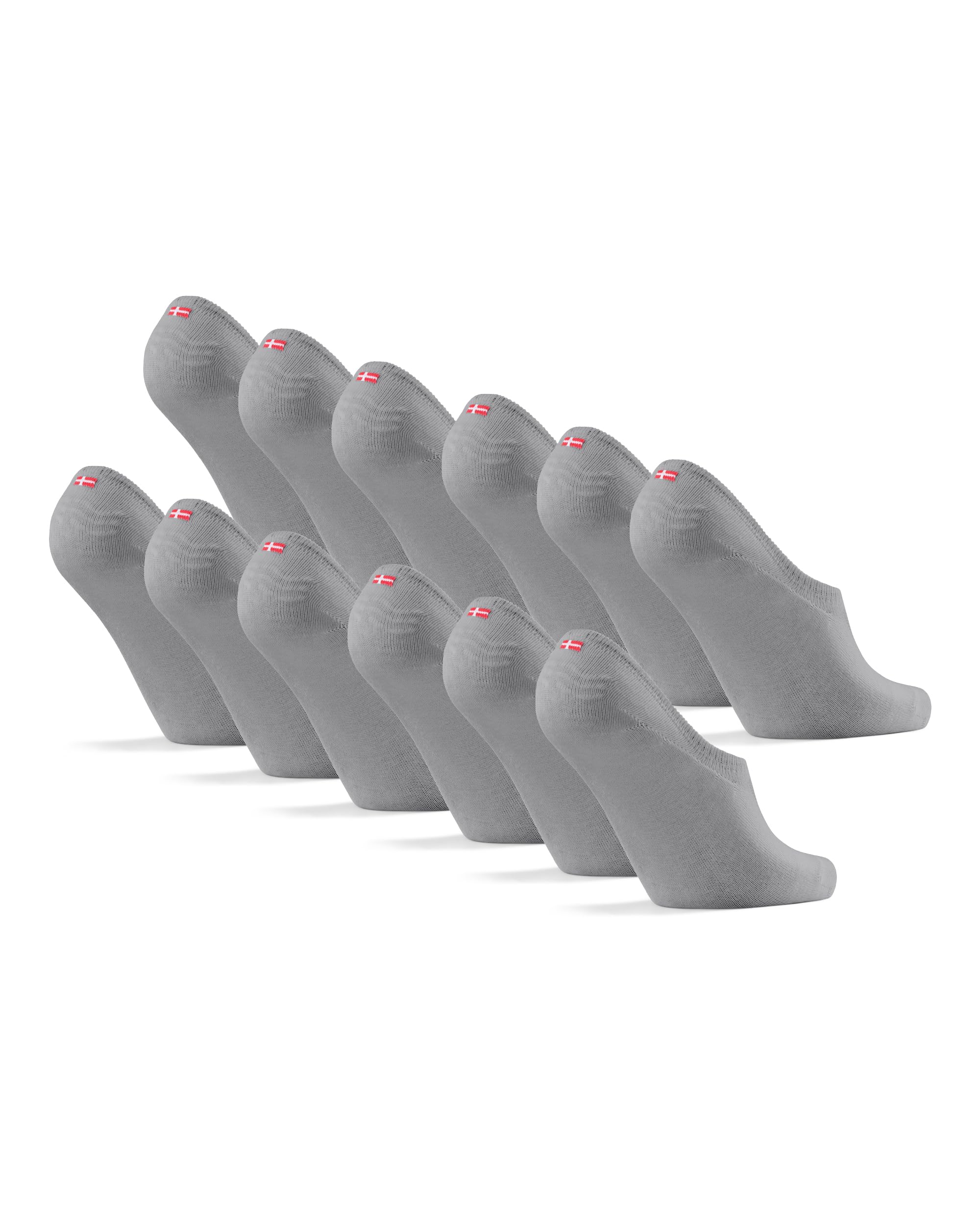 DANISH ENDURANCE Pinkies en Bambú, Transpirables, Calcetines Invisibles Mujer y Hombre, 6 Pack