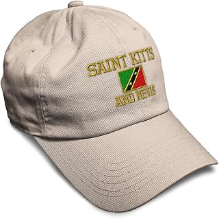 Speedy Pros Soft Baseball Cap Saint Kitts and Nevis Flag Embroidery Flags Nation Cotton Dad Hats for Men & Women