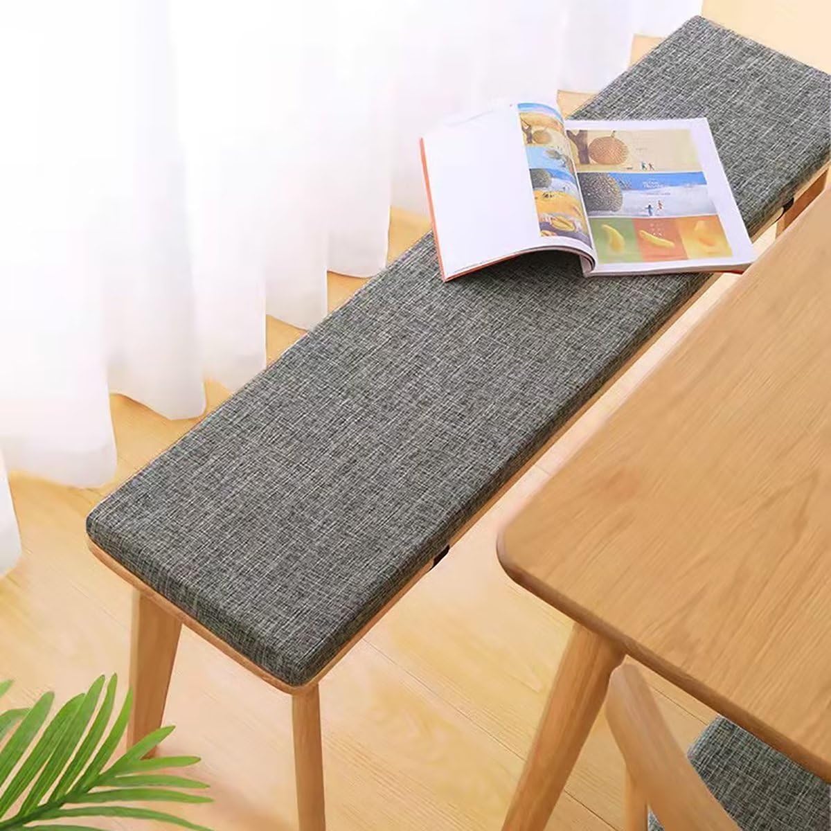 Bench Cushion,2" Thick Bench Cushion for Indoor/Outdoor Furniture,Non-Slip Garden Patio Swing Long Chair Seat Pad,Thickened Piano Bench Cushion (31x14inch,7)