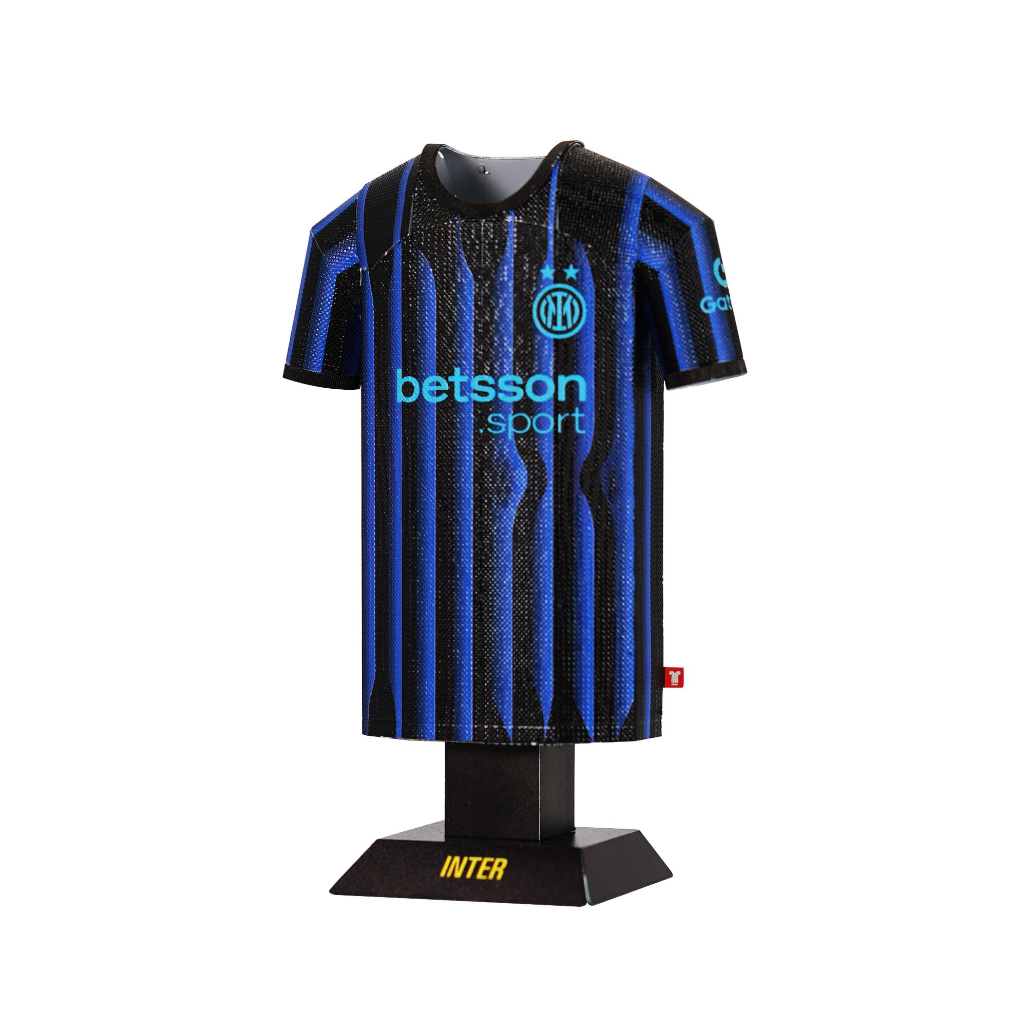 Inter Milan 25/26 Home Metal Football Shirt, Officially Licensed Miniature Alloy Replica Jersey Collectible Display Gift