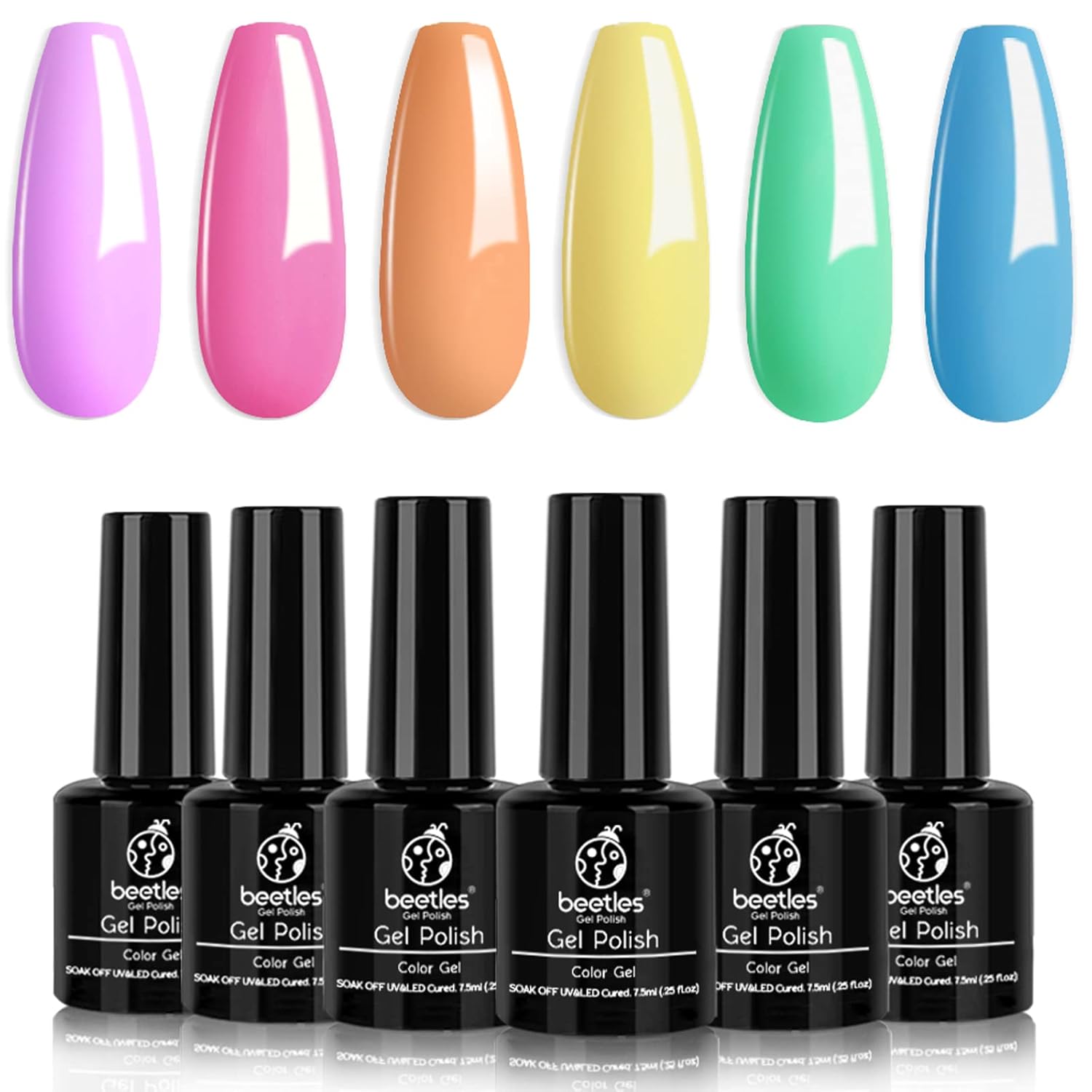 Amazon Com Beetles Gel Nail Polish Kit Easter Nail Art 6 Colors Spring Summer Rainbow Bright Purple Pink Yellow Green Blue Soak Off Nail Lamp Gel Polish Set Diy Manicure Gifts For Girls Amazon Com Beetles Gel Nail Polish Kit Easter Nail Art 6 Colors Spring Summer Rainbow Bright Purple Pink Yellow Green Blue Soak Off Nail Lamp Gel Polish Set Diy Manicure Gifts For Girls
