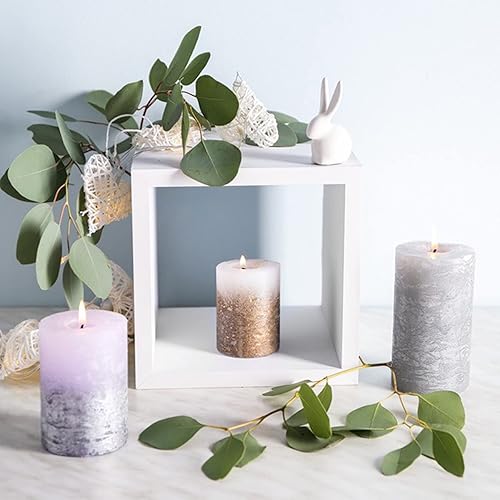 Miniatura 5 de Moldes cilíndricos de silicona para hacer velas, moldes de fundición de resina de pilar para resina de jabón, flores, insectos, fabricación de cera