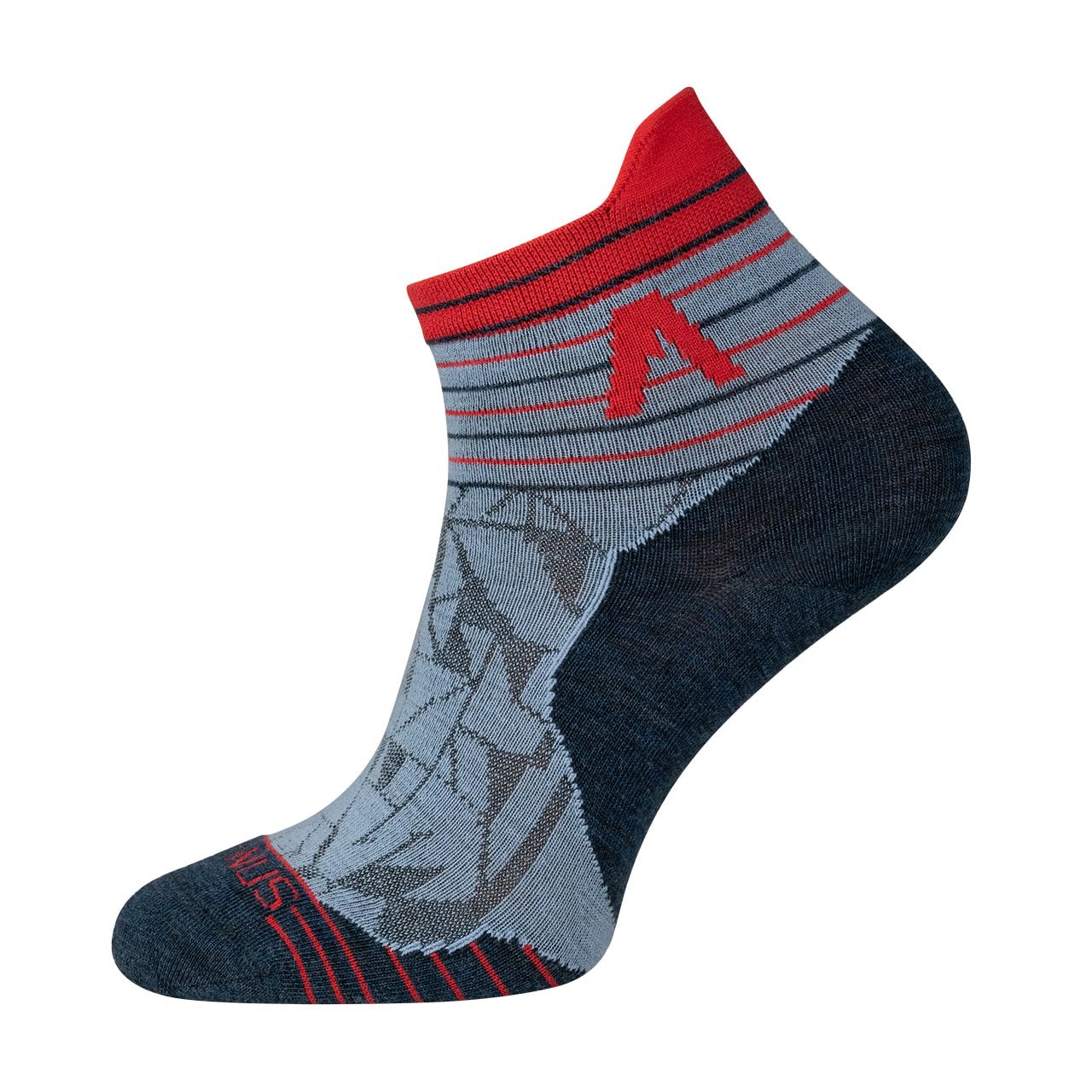 Alpinus Skarpety Merino Kuldiga Low niebiesko-czerwone FE11087