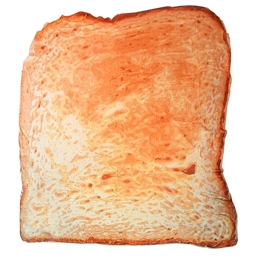 Bread Blanket, Toast Bread Throw Blanket for Adult and Kids, Tortilla Toast Blanket, Novelty Tortilla Blanke Throw Blankets Realistic Soft Flannel Wrap Blanket (Bread) - Bread
