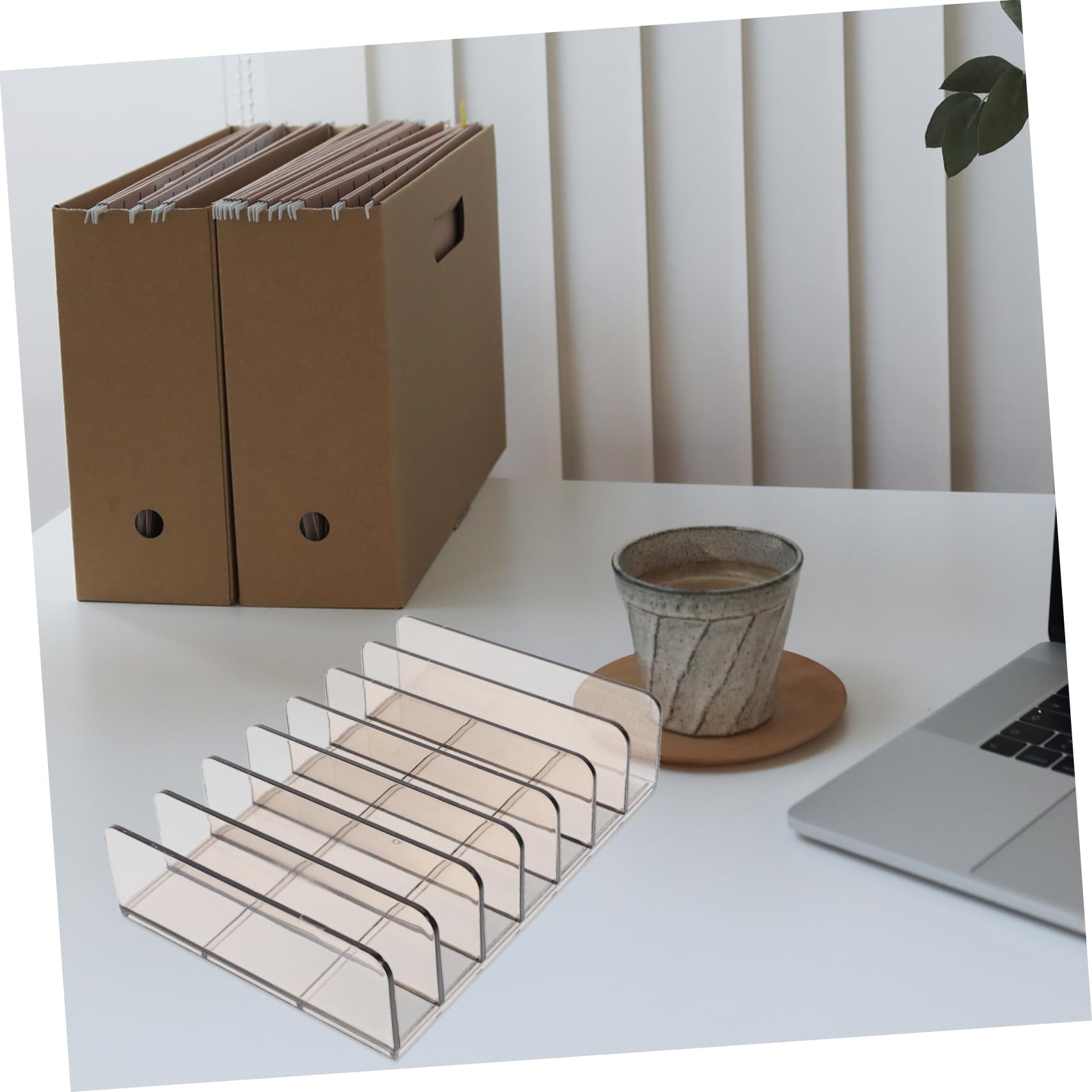 DOITOOL 6 Piezas Caja Organizadora de Acrílica Resistente con Compartimentos Bandeja Portátil para Billetes y Monedas Repuesto Práctico para Caja Registradora de Unidades