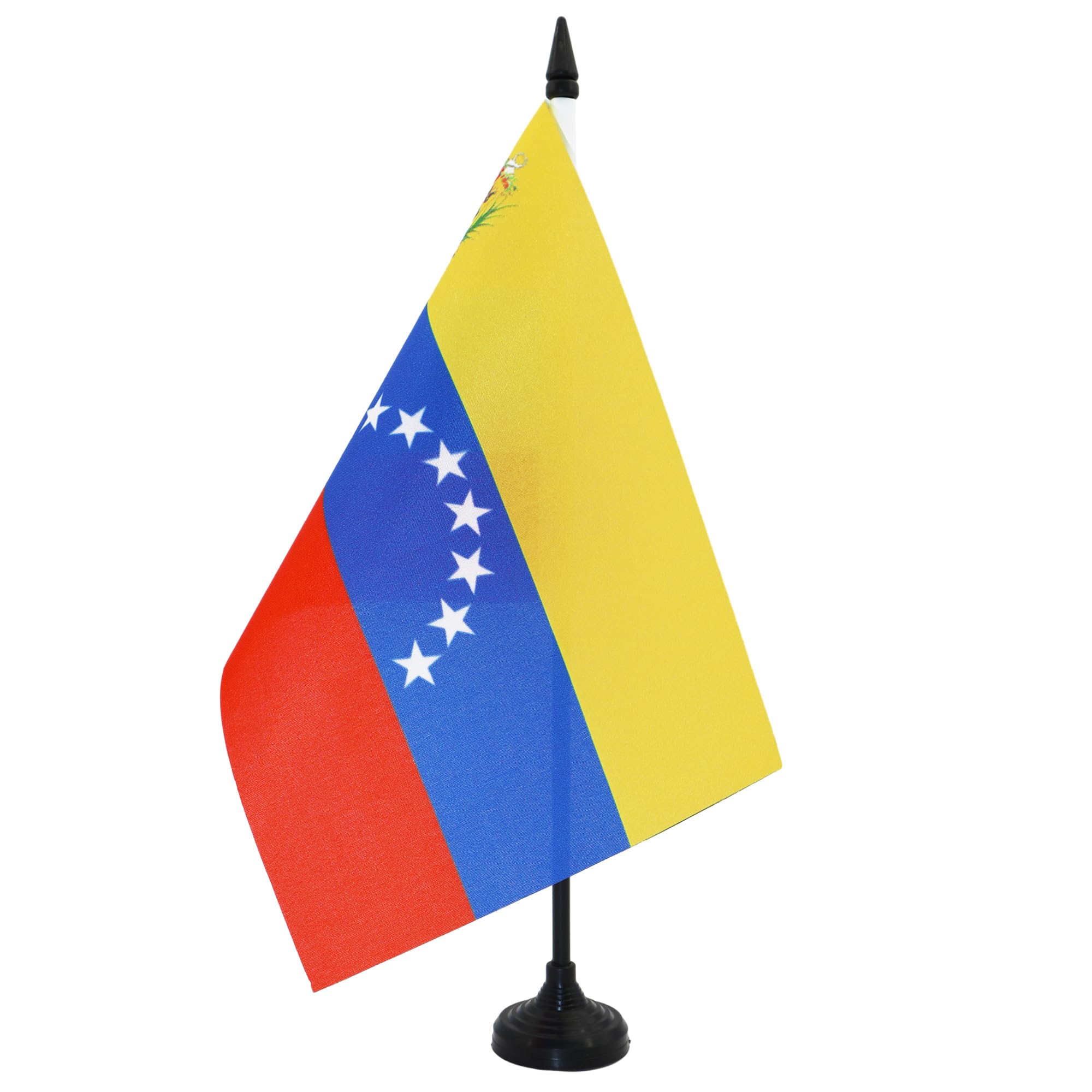 AZ FLAG Venezuela Table Flag 6x8 in 100D Polyester Plastic Base