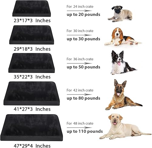 Miniatura 6 de Cama ortopédica para perro, cama impermeable de lujo para perros con funda extraíble lavable, parte inferior antideslizante, colchón para dormir