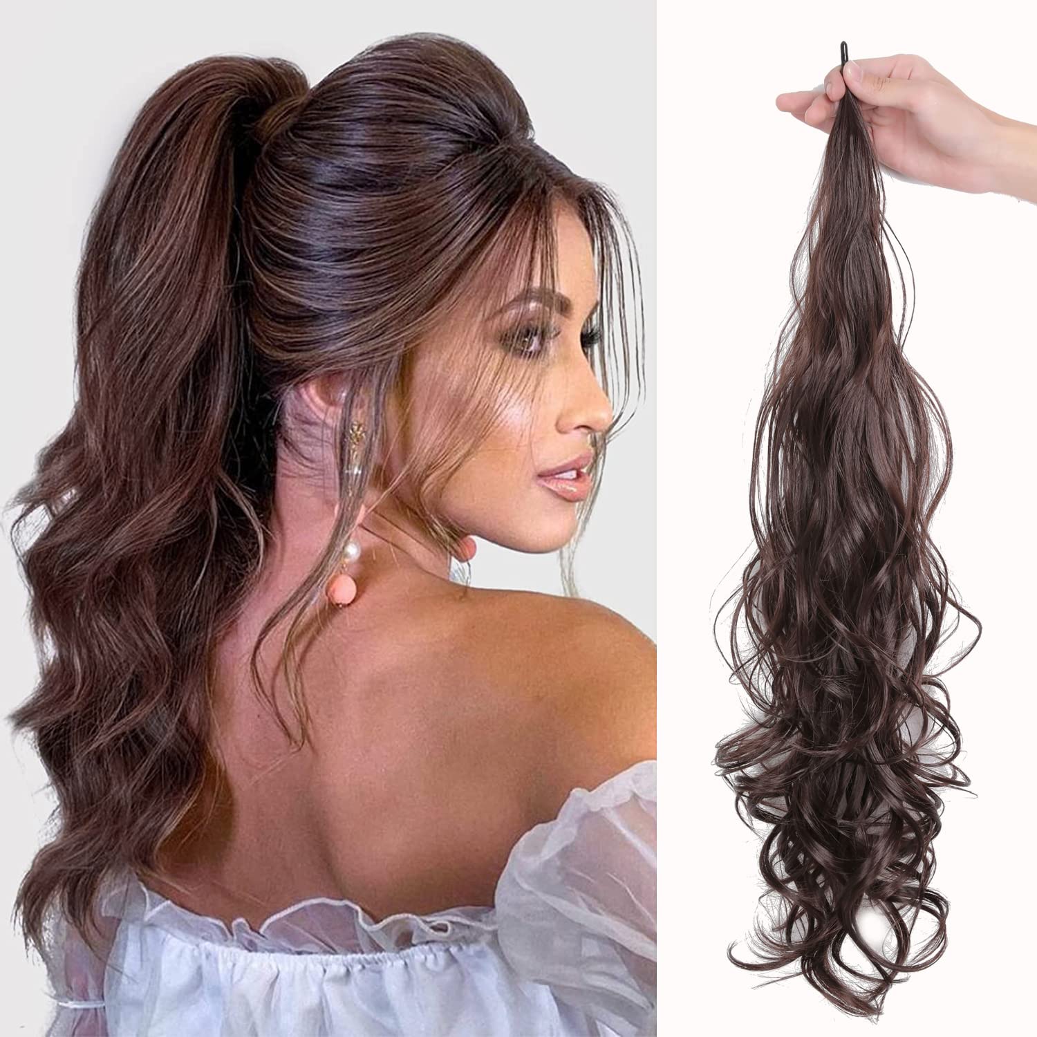 Amazon.com : ShowCoco 32 Inch Flexible Wrap Around Ponytail 