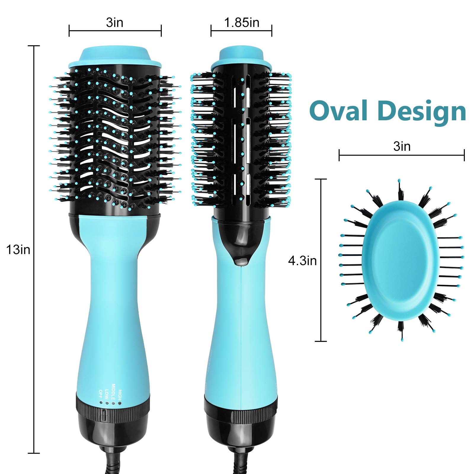 Hair Dryer Brush, HIPPIH Blow Dryer Brush, Hot Air Brush Styler and