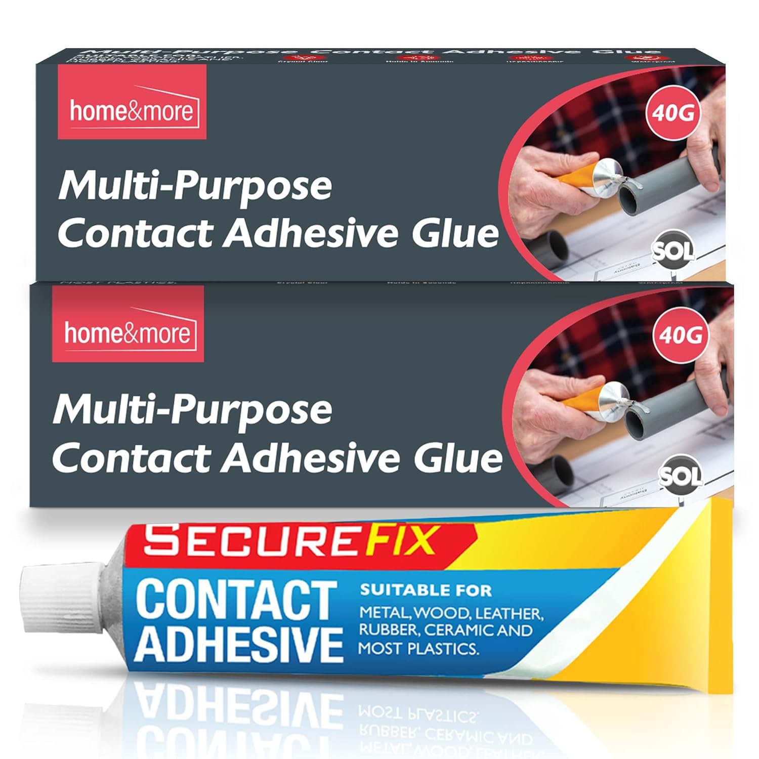 2pk Contact Adhesive Liquid Glue 40g 80g Super Strong Glue For