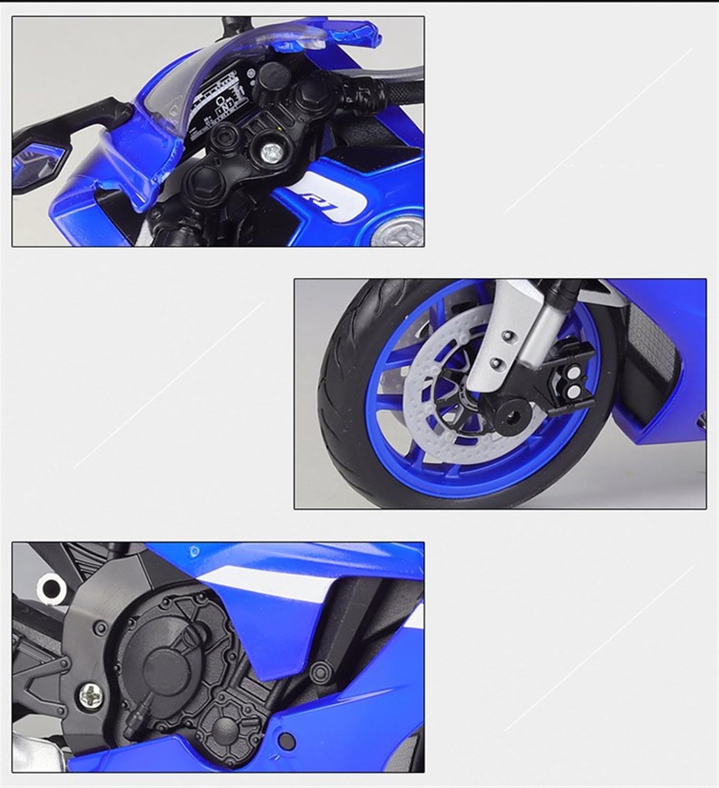 Modello Per YAMAHA YZF-R1 2021 Modello Di Moto In Lega Simulazione Collezione Regali Per 1/12(With foam box)